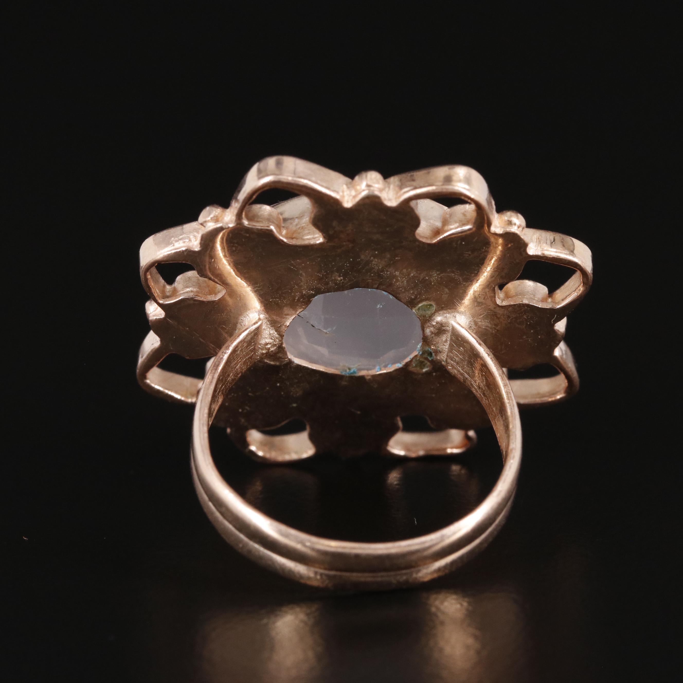 Rose Quartz Statement Ring