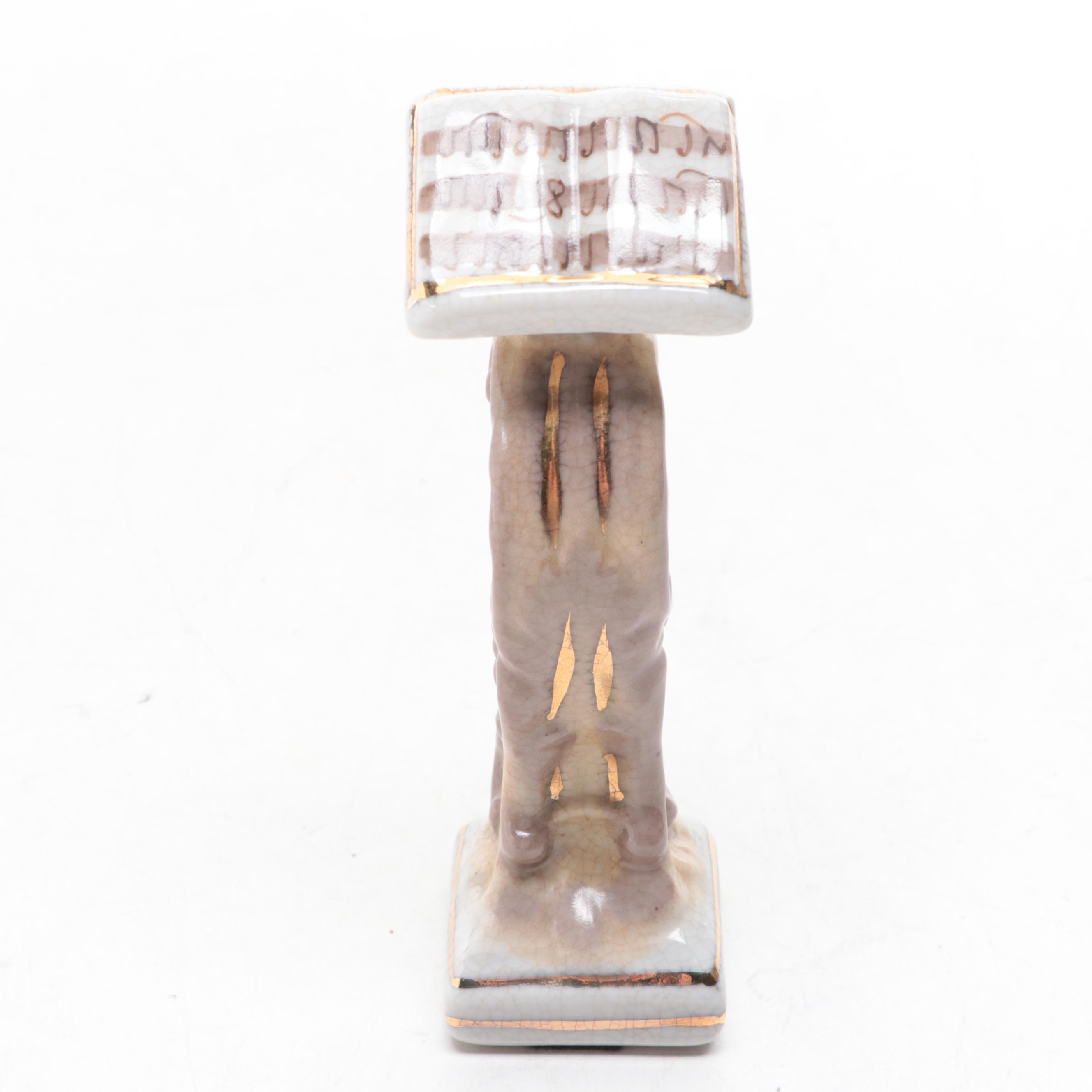 Chelsea House Meissen Style Craquelure Porcelain Monkey Conductor and Musicians