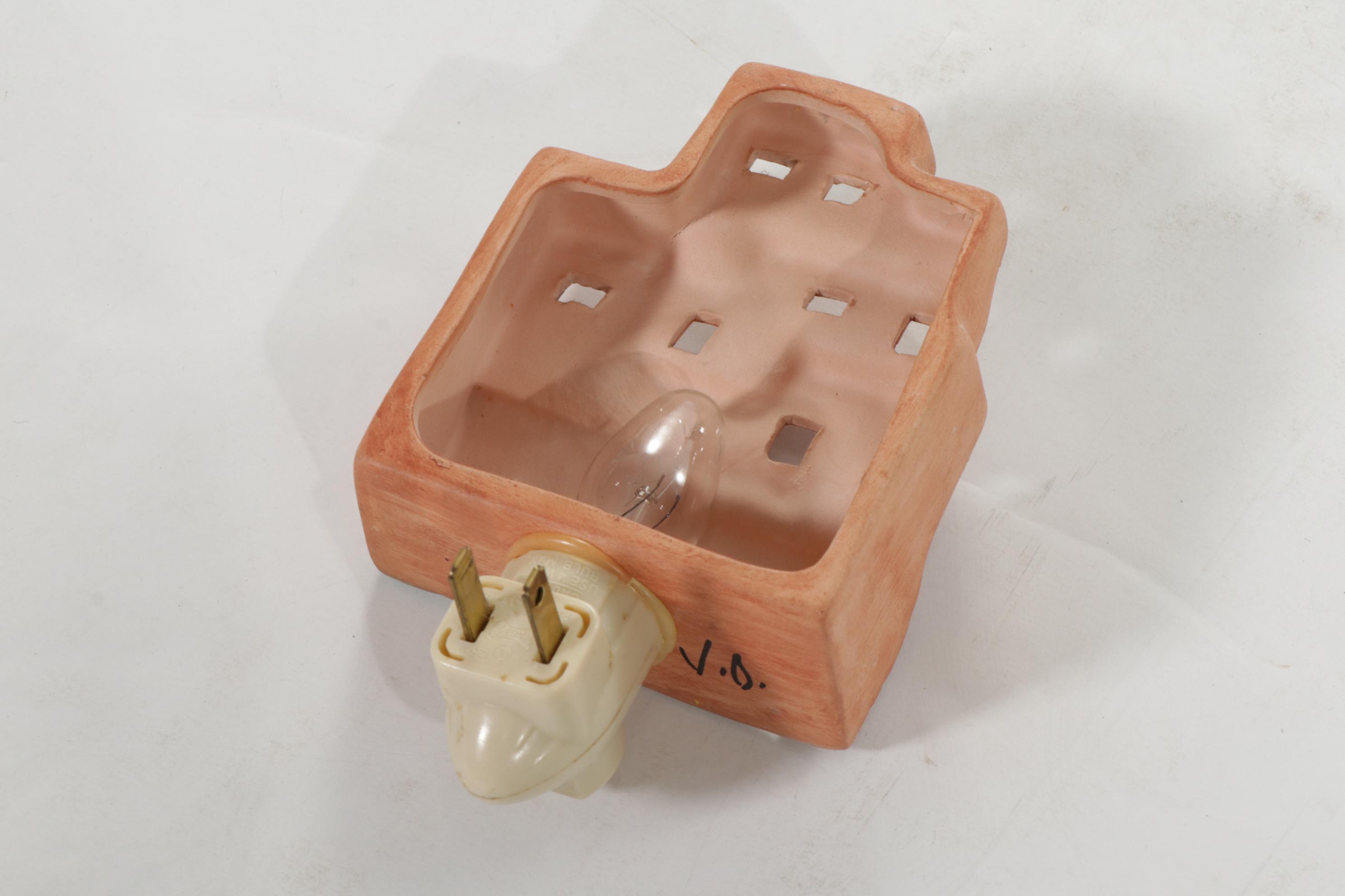 Native American Woven Wall Hanging, Decorative Glass Plate, Gourds, & More Decor