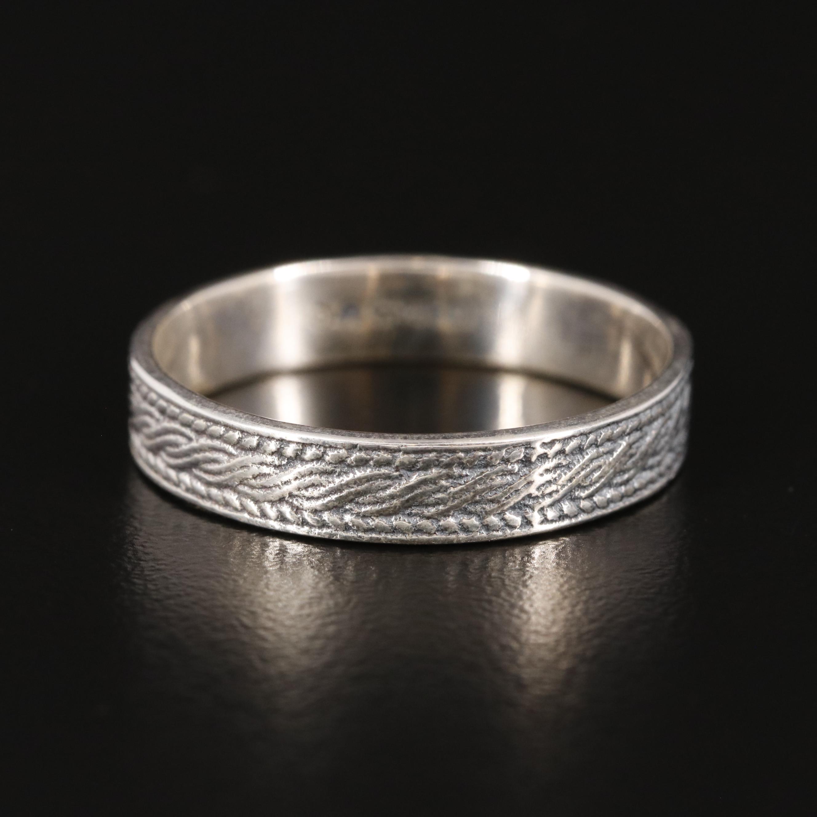 Sterling Textured Band Ring