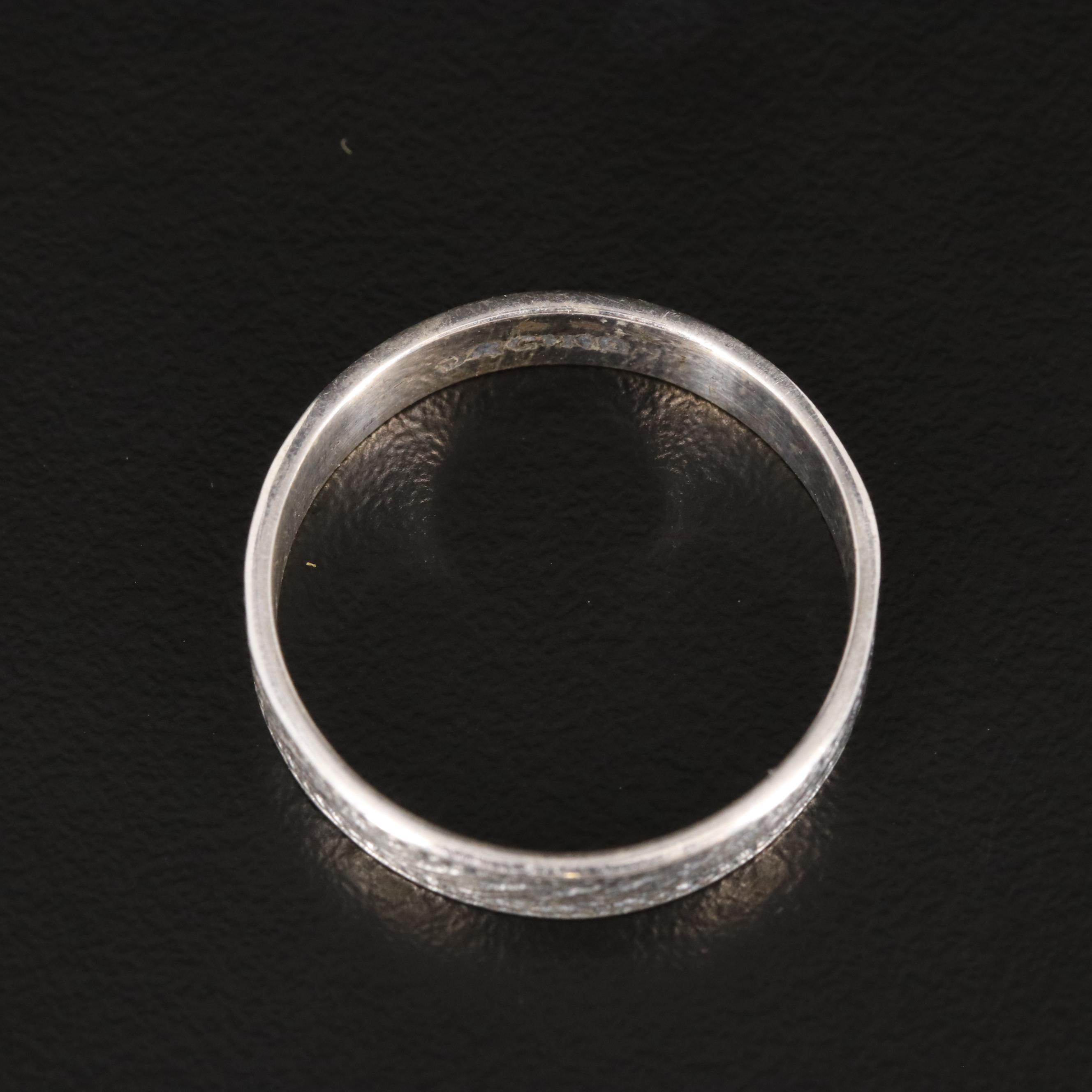 Sterling Textured Band Ring