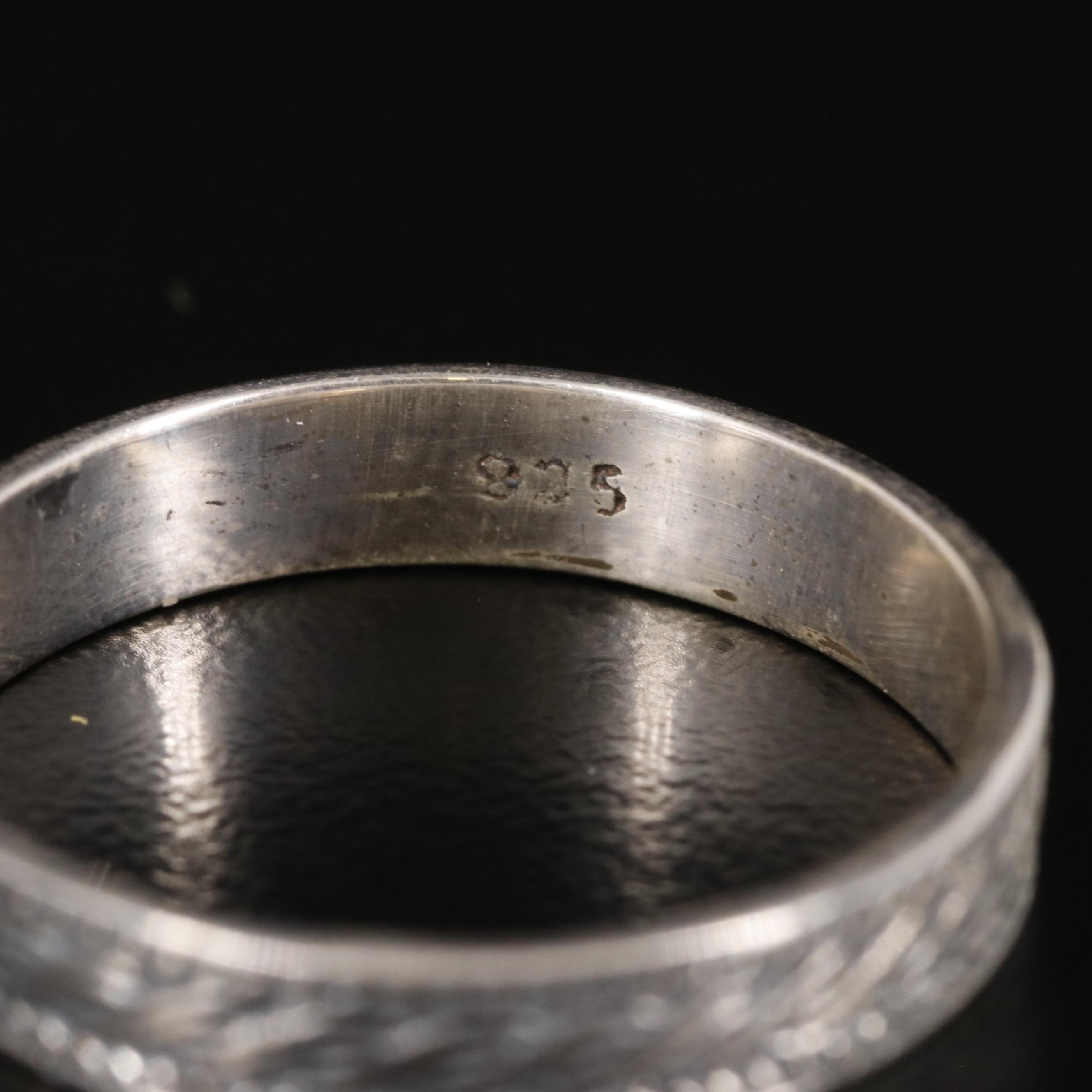 Sterling Textured Band Ring