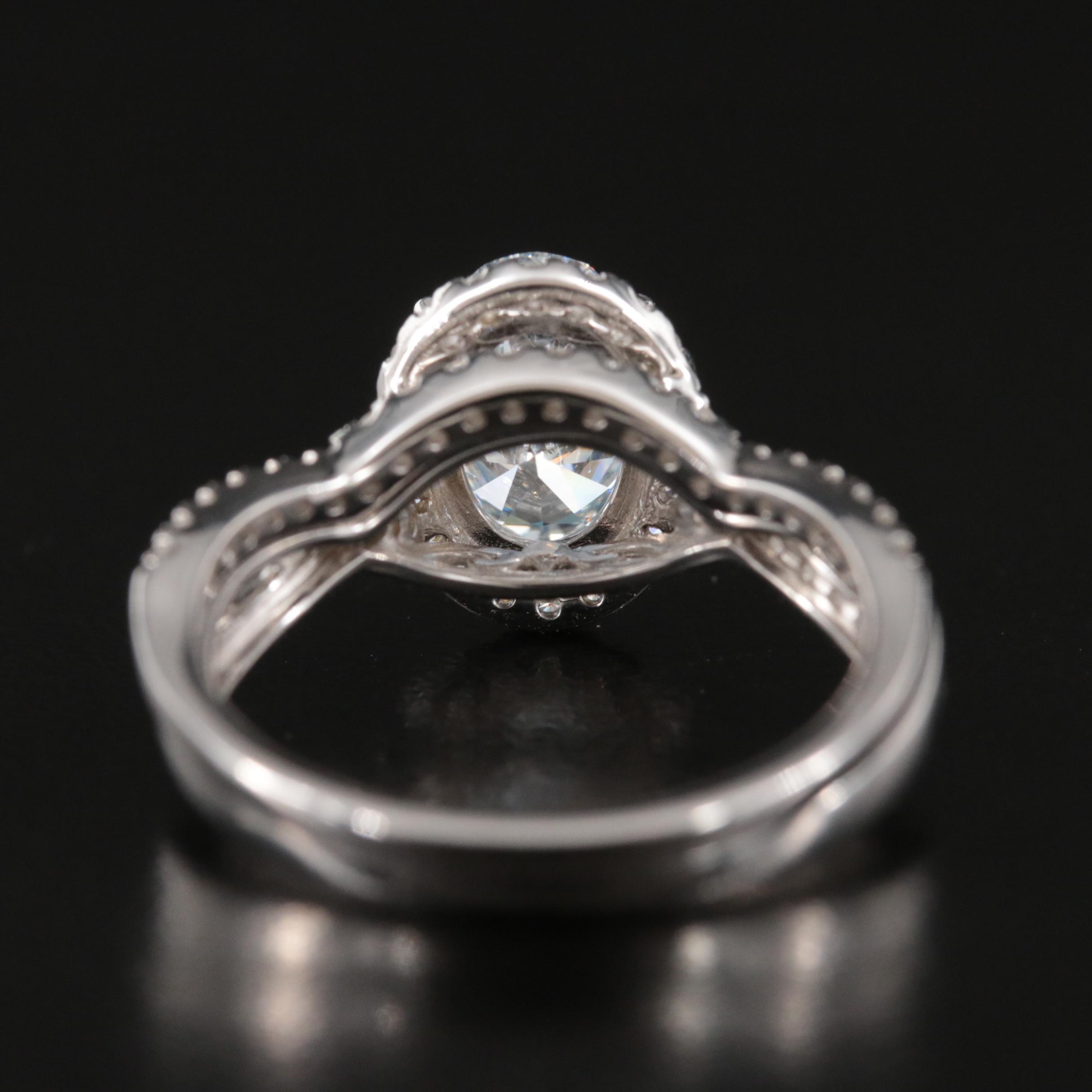 14K 2.00 CTW Lab Grown Diamond Ring Set with Digital Online IGI Report