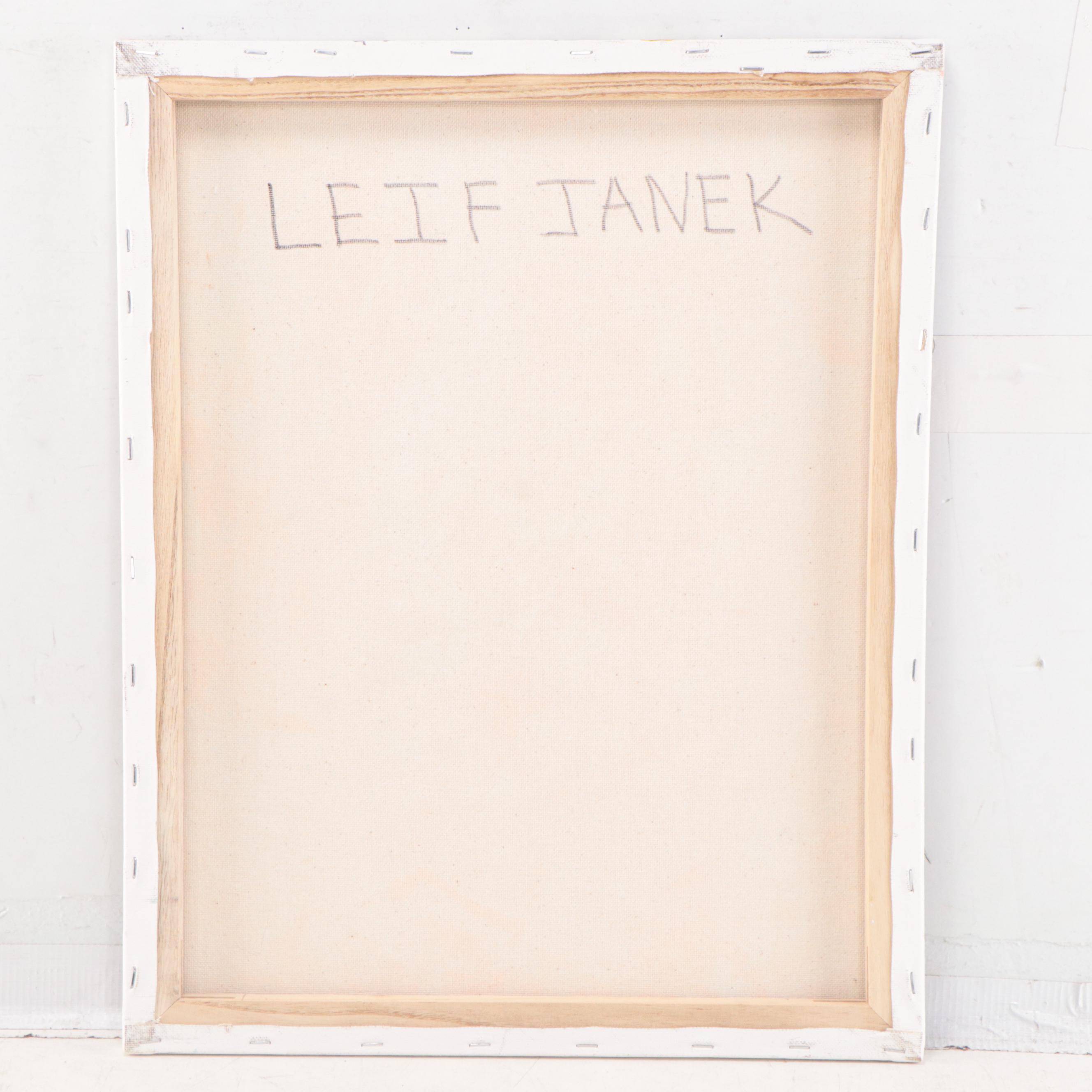 Leif Janek Abstract Acrylic Painting, 21st Century