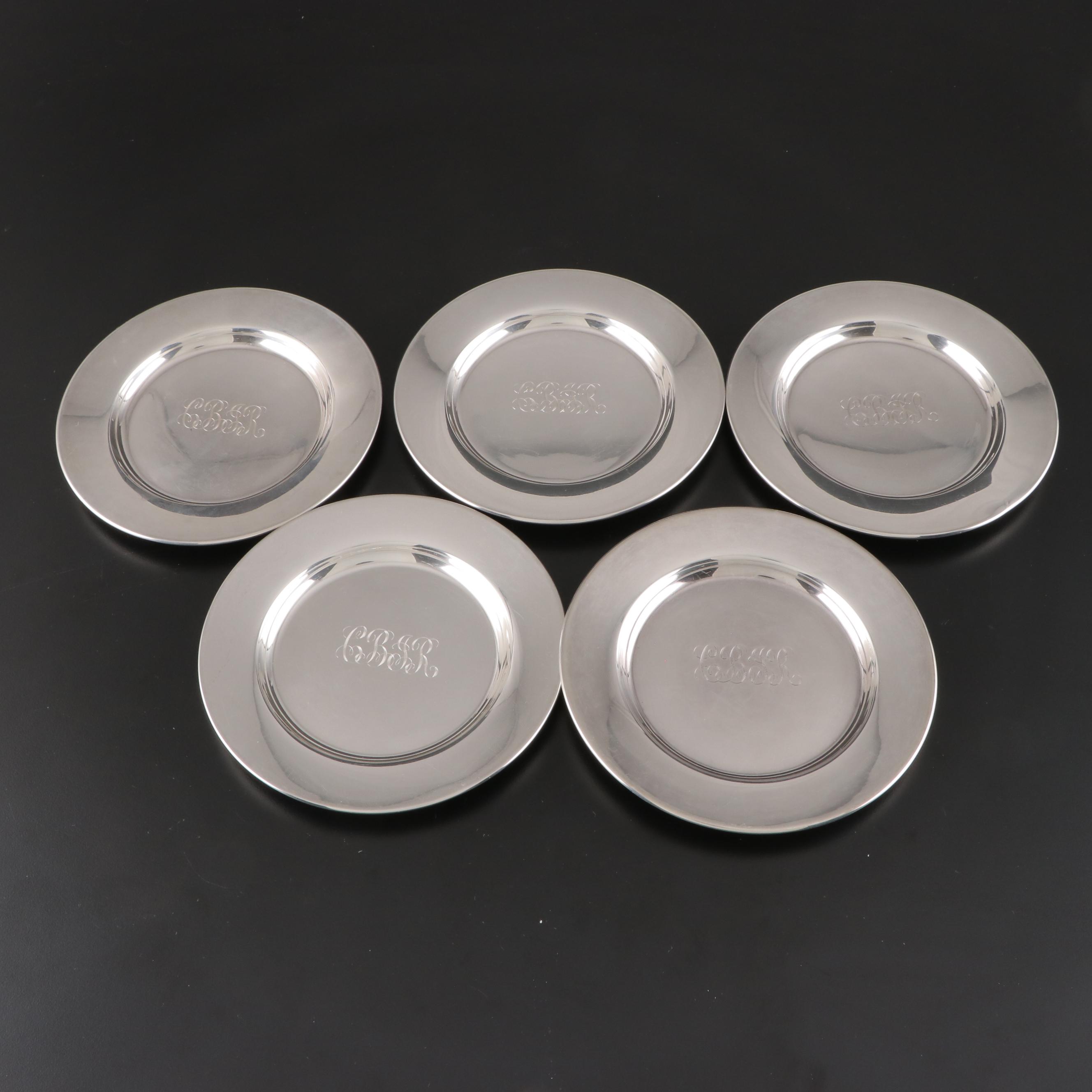 American Sterling Silver Bread and Butter Plates, 20th Century