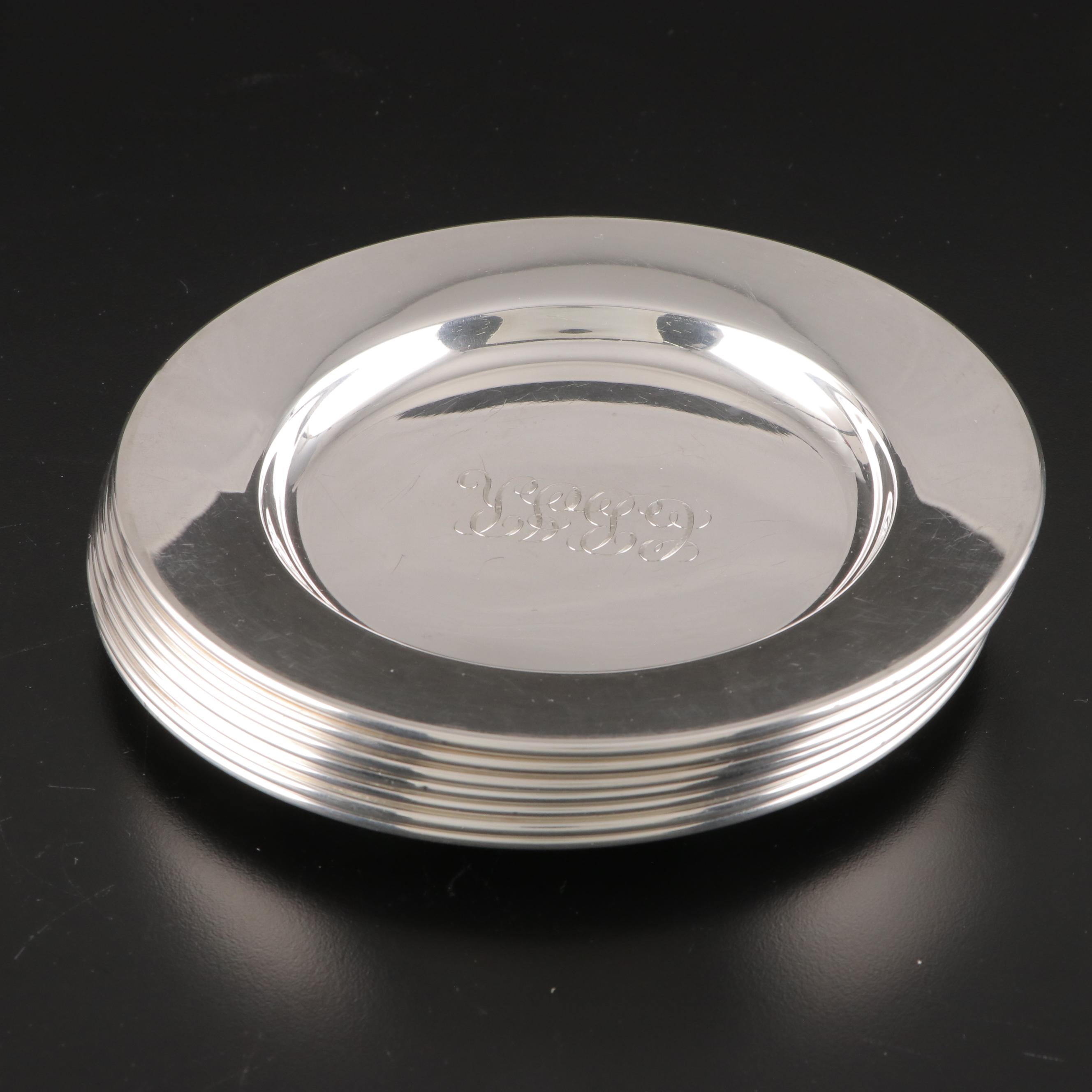 American Sterling Silver Bread and Butter Plates, 20th Century