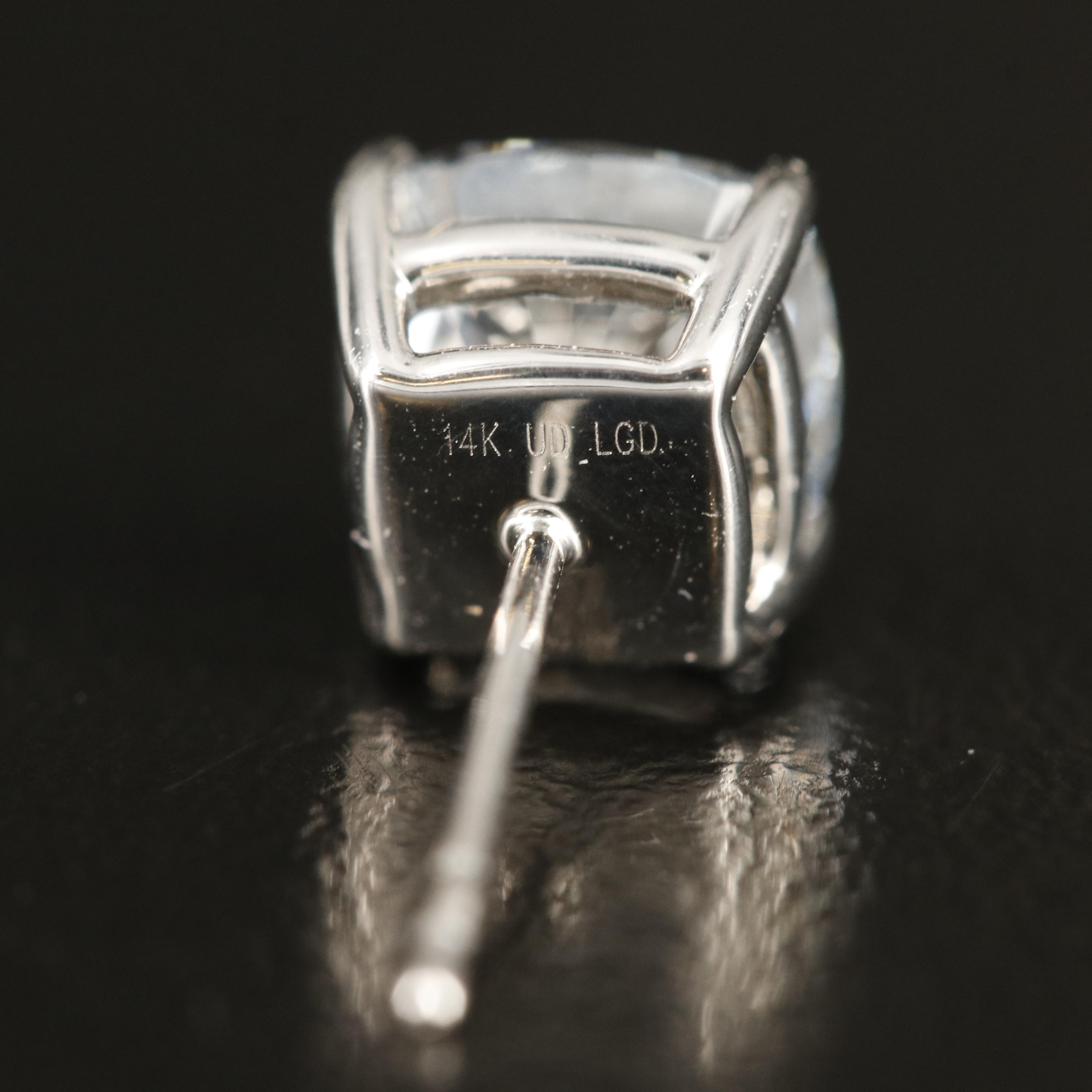 14K 3.00 CTW Lab Grown Diamond Stud Earrings