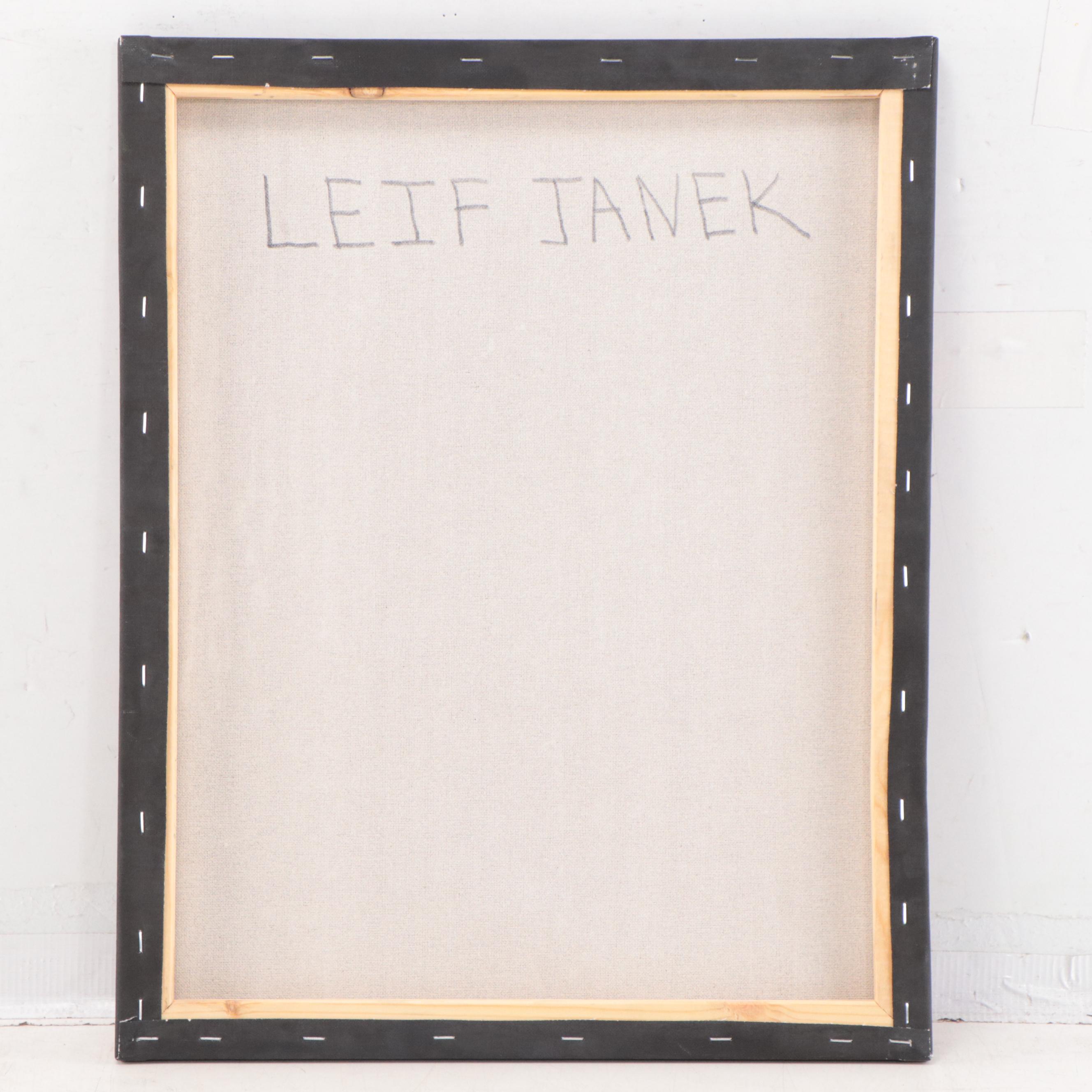 Leif Janek Abstract Acrylic Painting, 21st Century