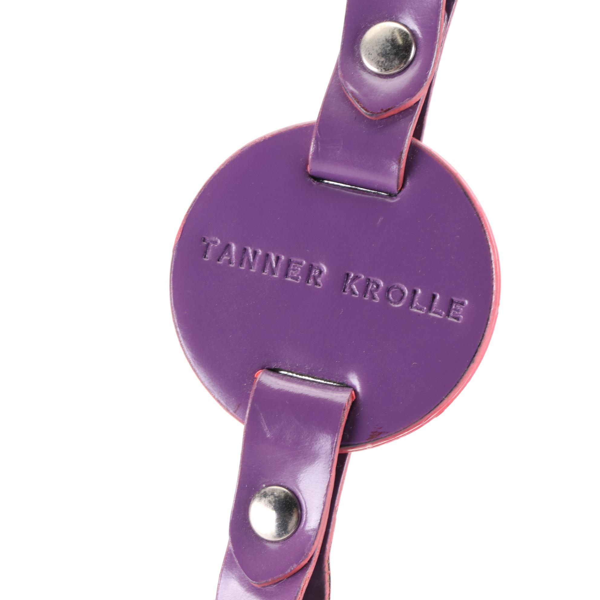 Tanner Krolle Leather Shoulder Bag with Contrast Trim