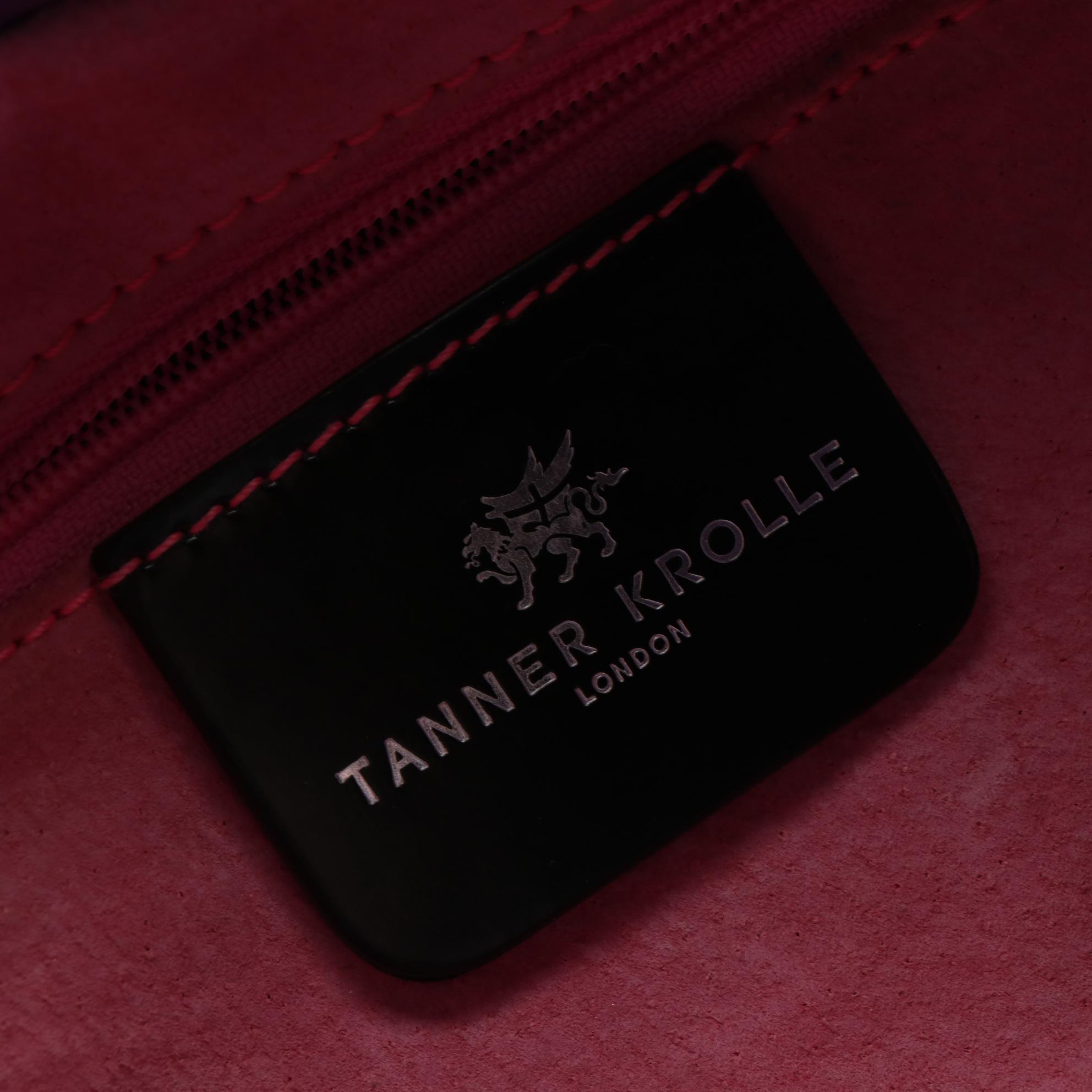 Tanner Krolle Leather Shoulder Bag with Contrast Trim