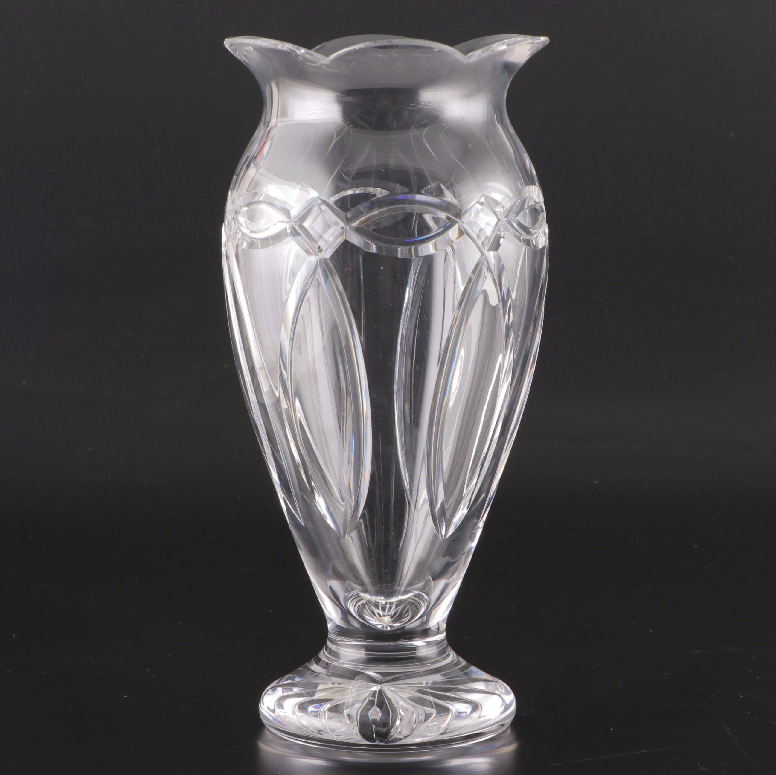 Waterford "Clannad" and "Lismore Castle" Crystal Vases