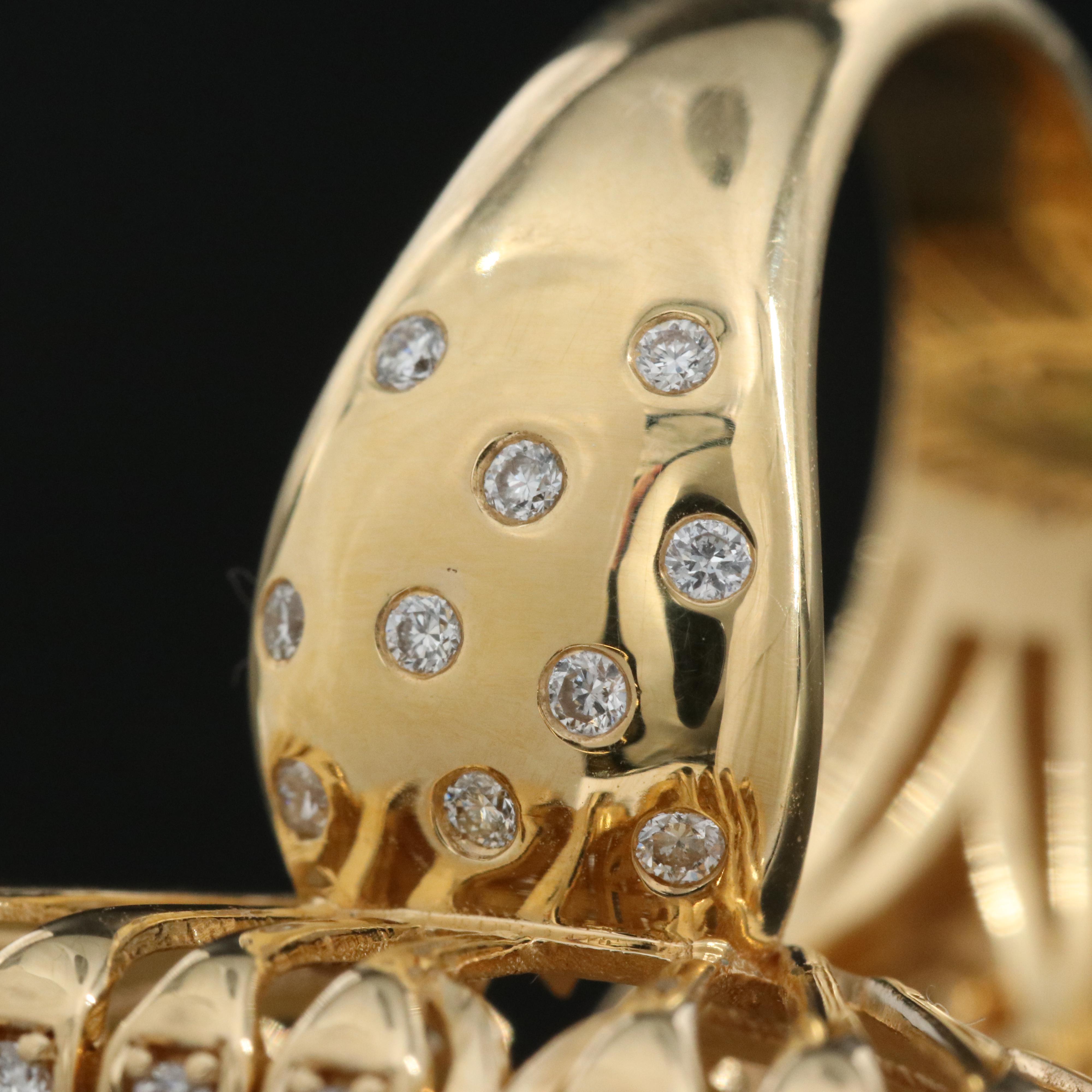 Chromia Jewelry 18K 31.55 CT Opal and 1.16 CTW Diamond Ring