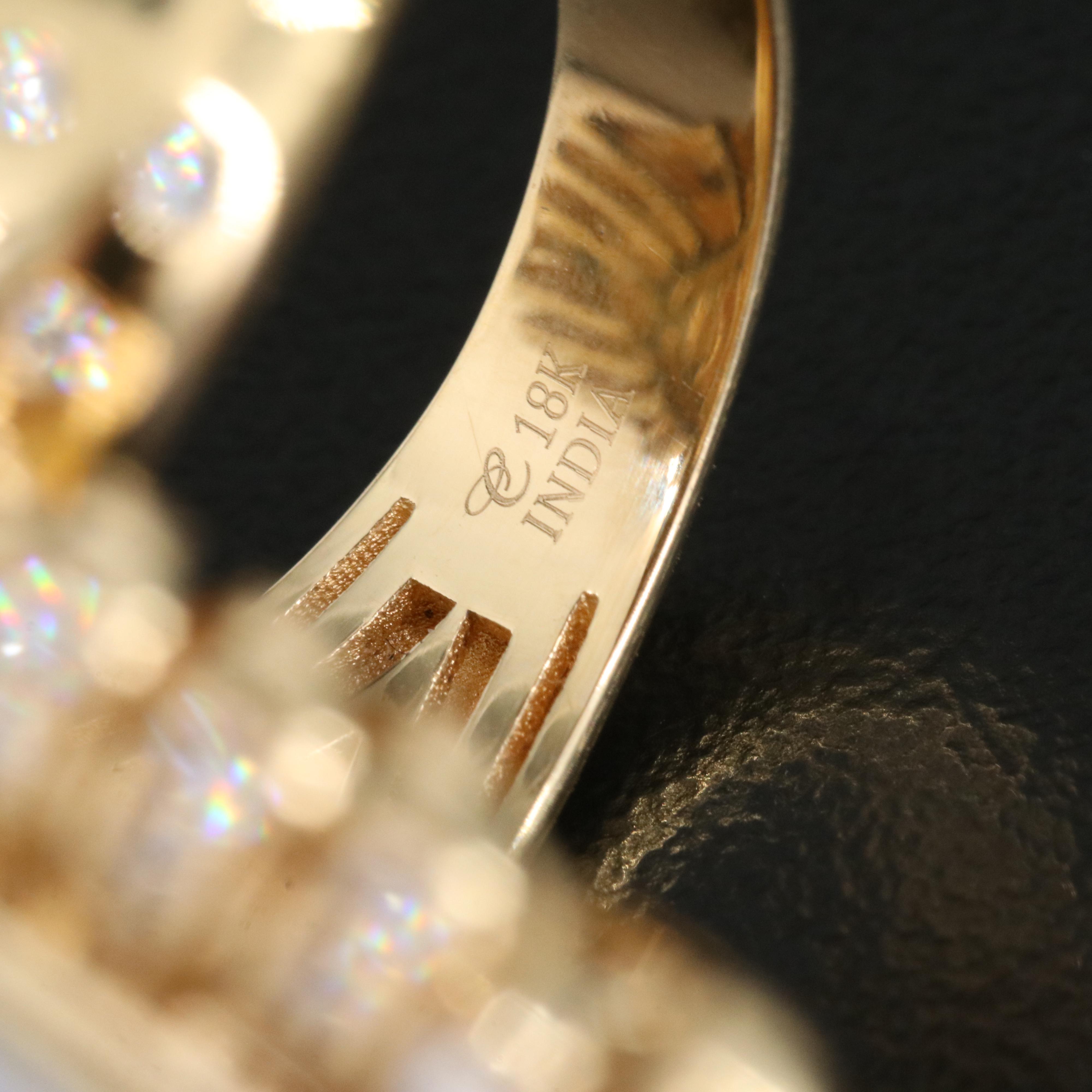 Chromia Jewelry 18K 31.55 CT Opal and 1.16 CTW Diamond Ring