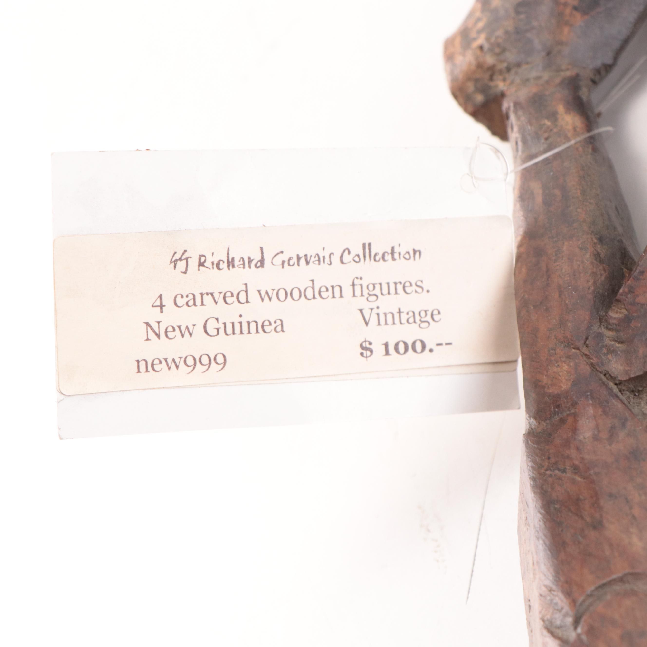 Papua New Guinea Handcarved Wood Figures