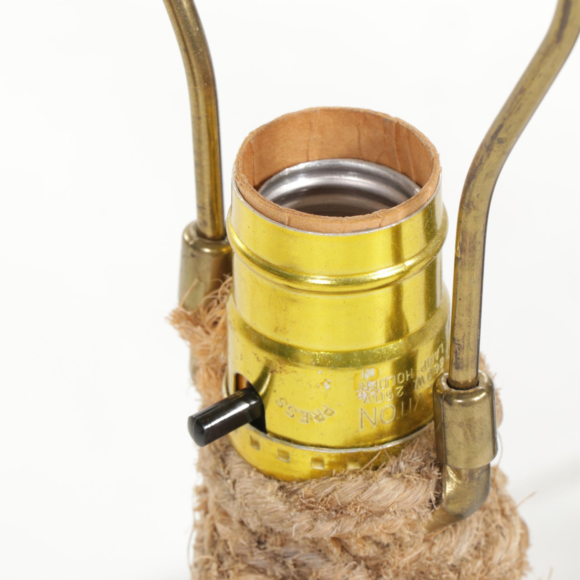 Crock Table Lamps with Punched Copper Shades, Brazilian Pot, & More