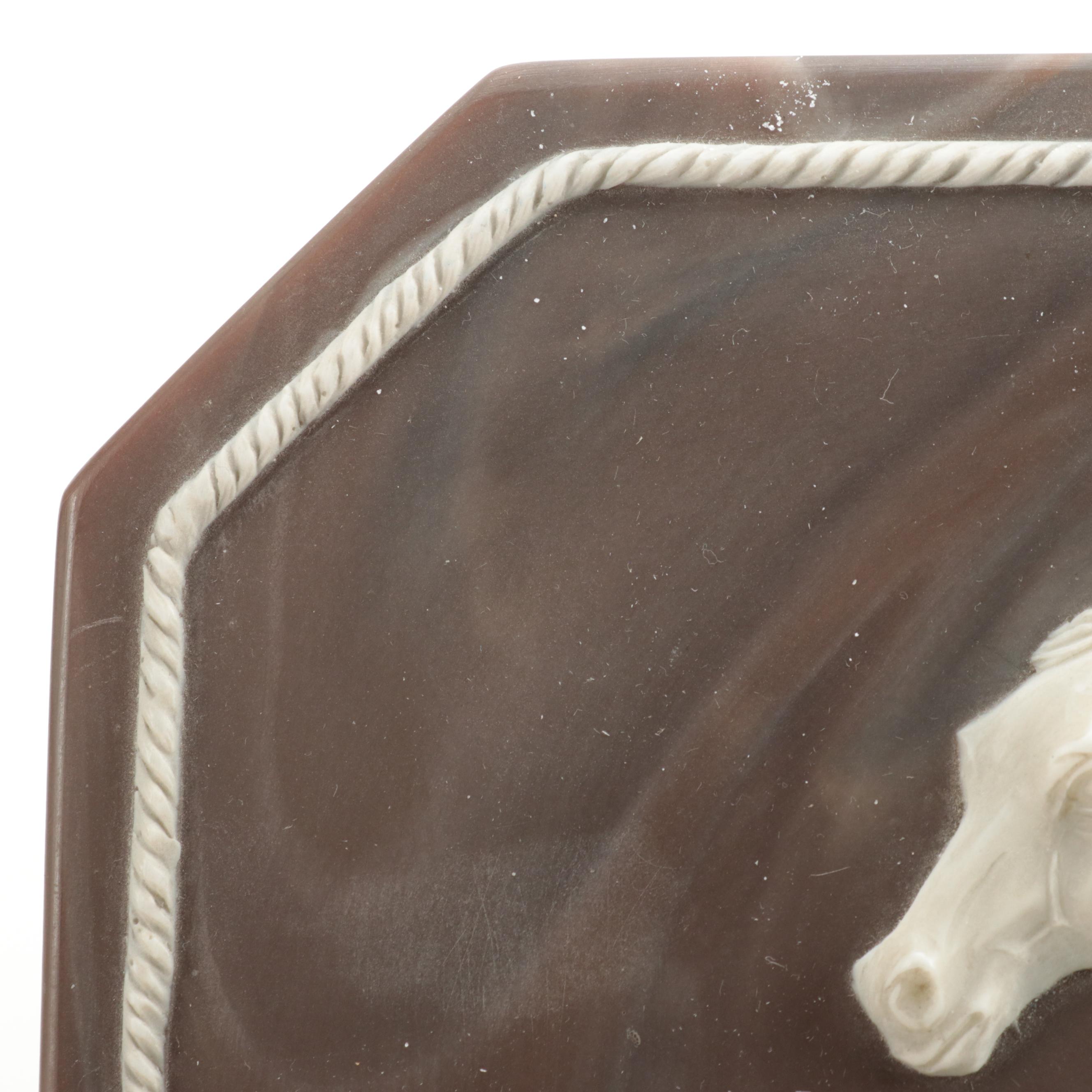 Incolay Stone Box with Divided Tray