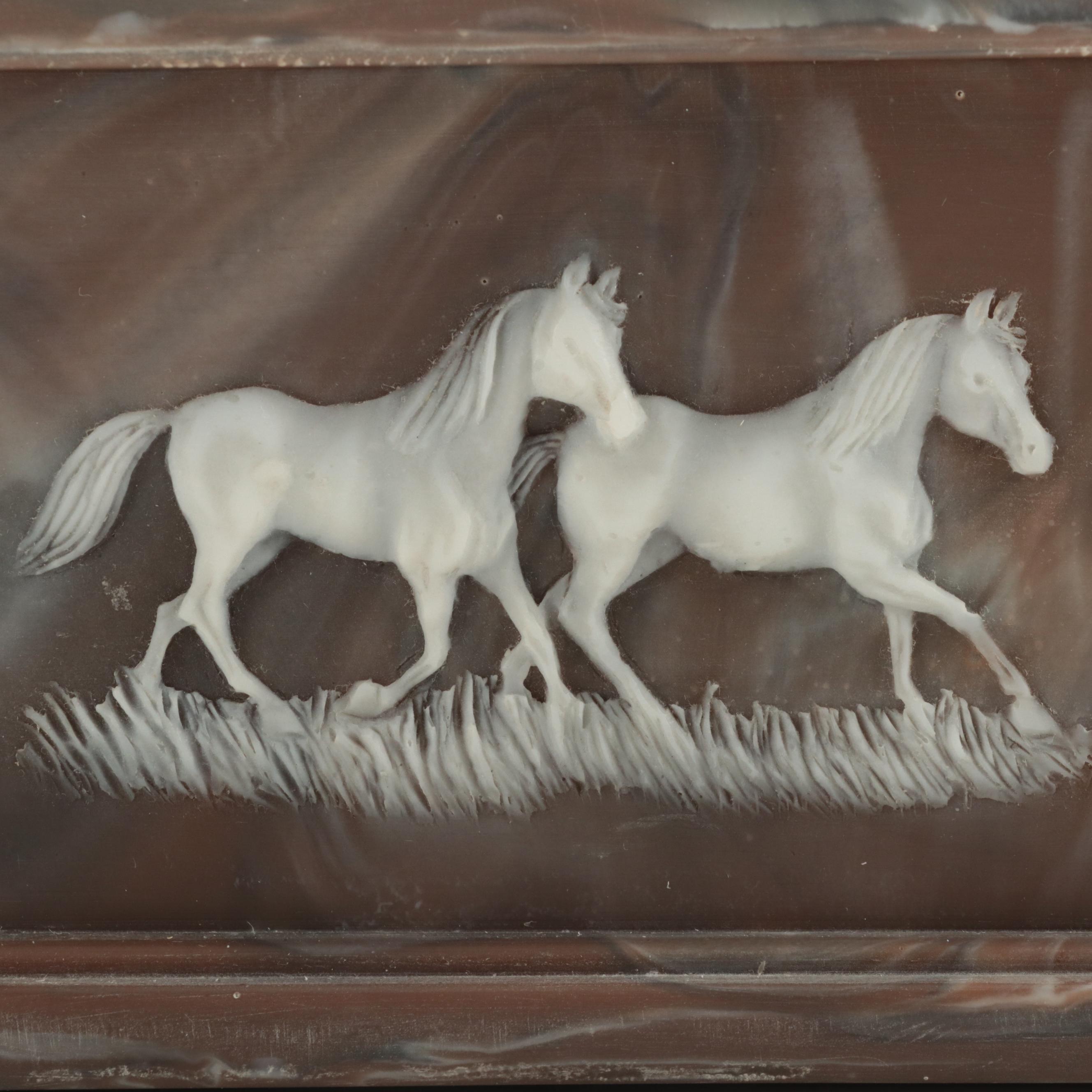 Incolay Stone Box with Divided Tray