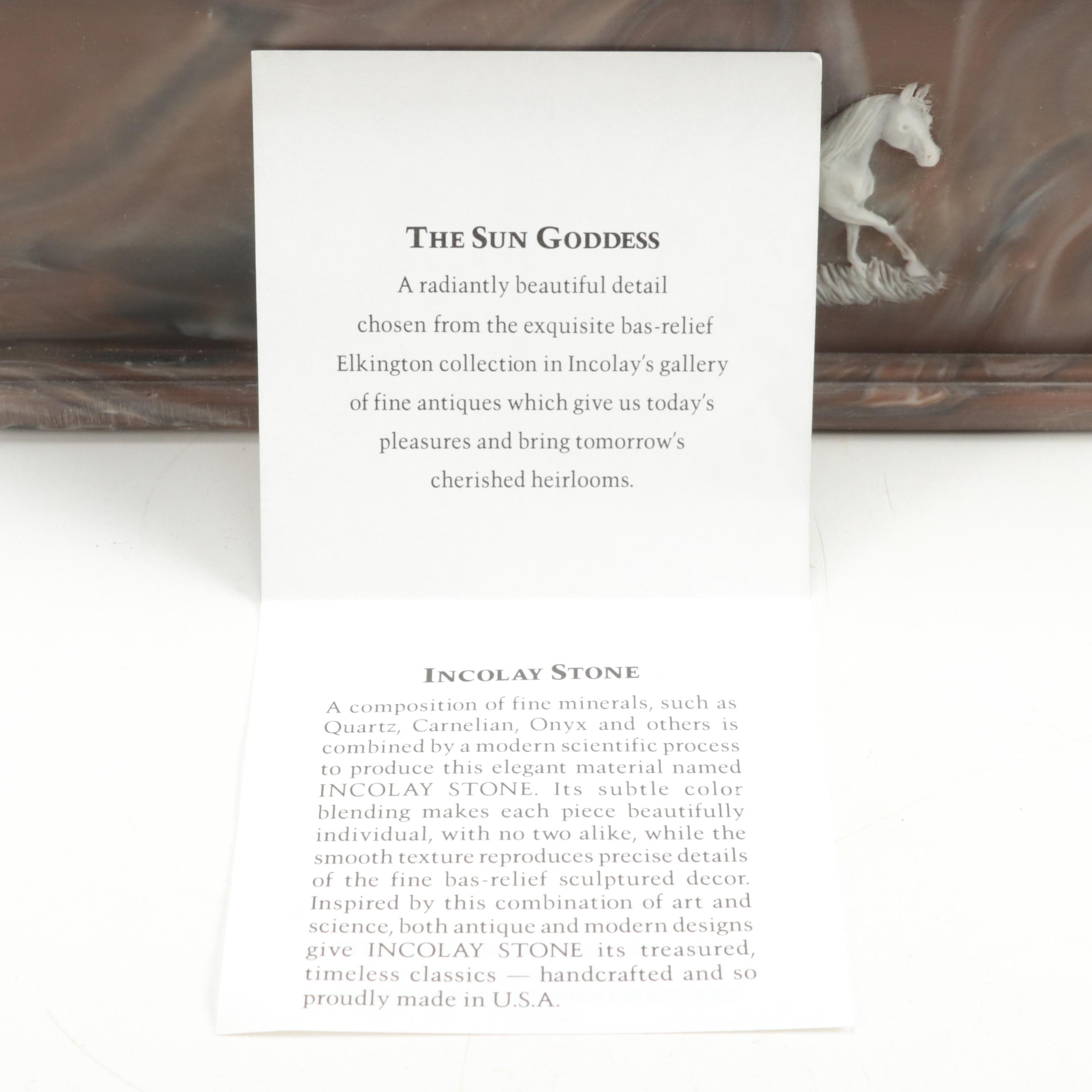 Incolay Stone Box with Divided Tray