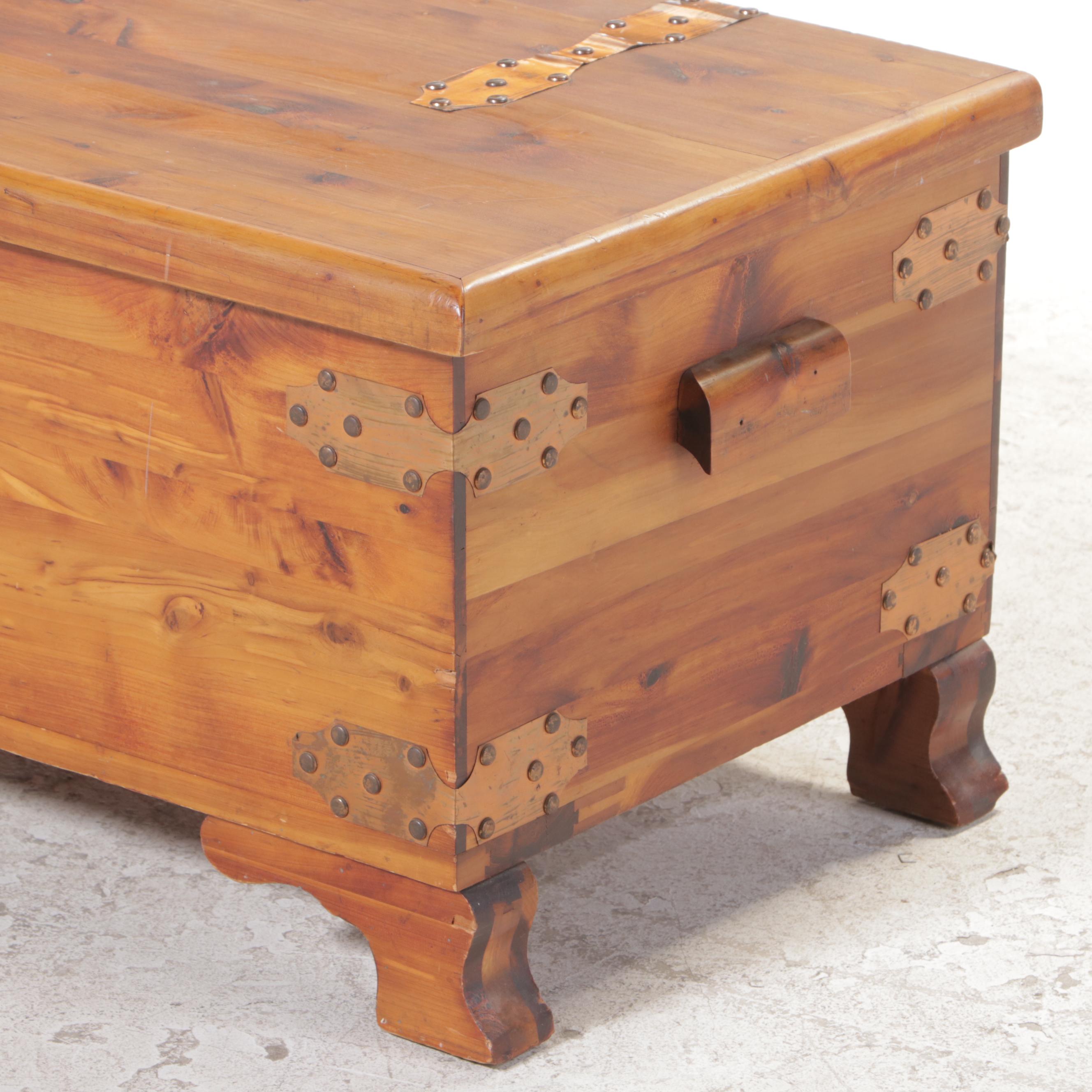 Lane Copper-Mounted Cedar Blanket Chest, Early 20th Century