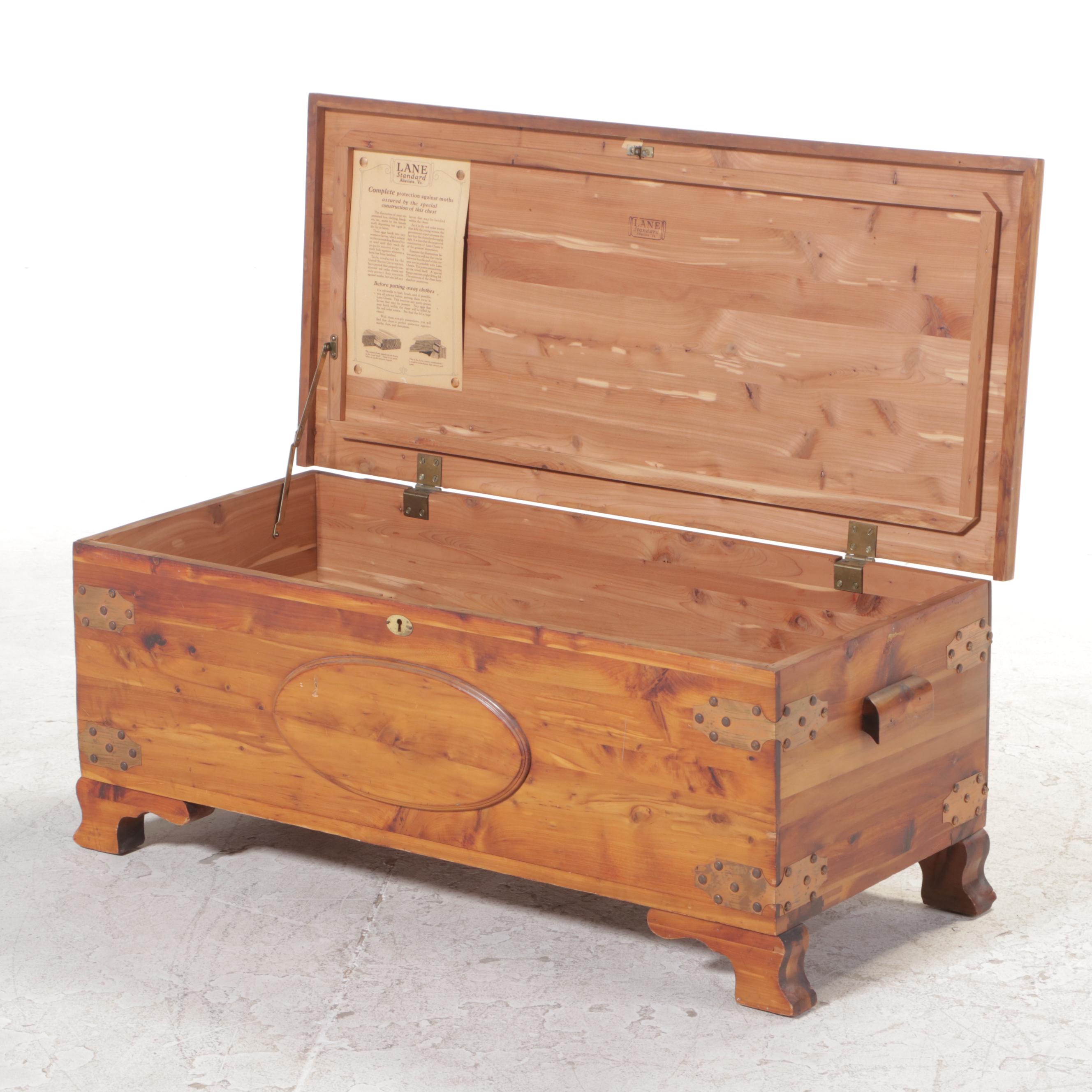 Lane Copper-Mounted Cedar Blanket Chest, Early 20th Century