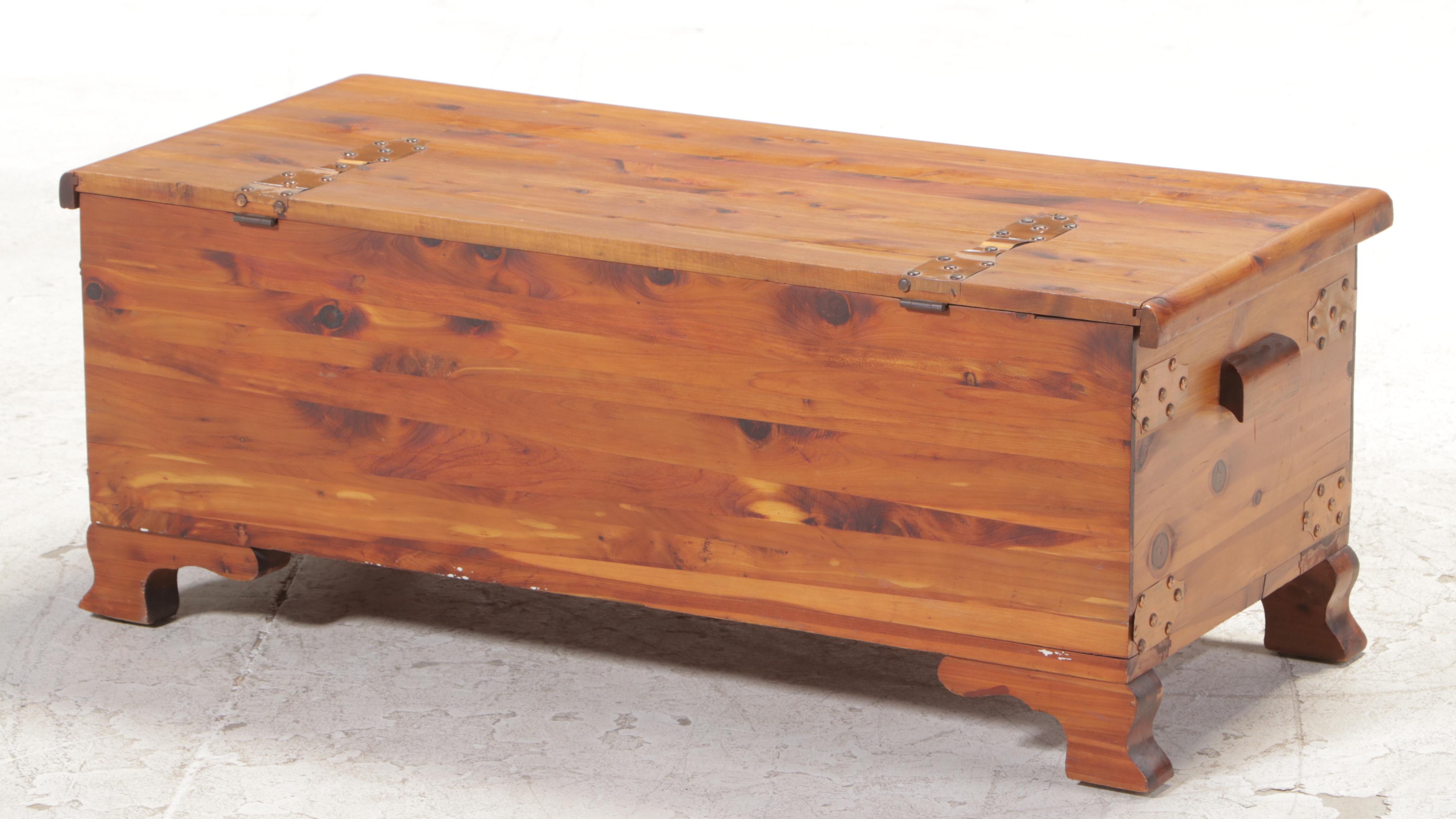 Lane Copper-Mounted Cedar Blanket Chest, Early 20th Century
