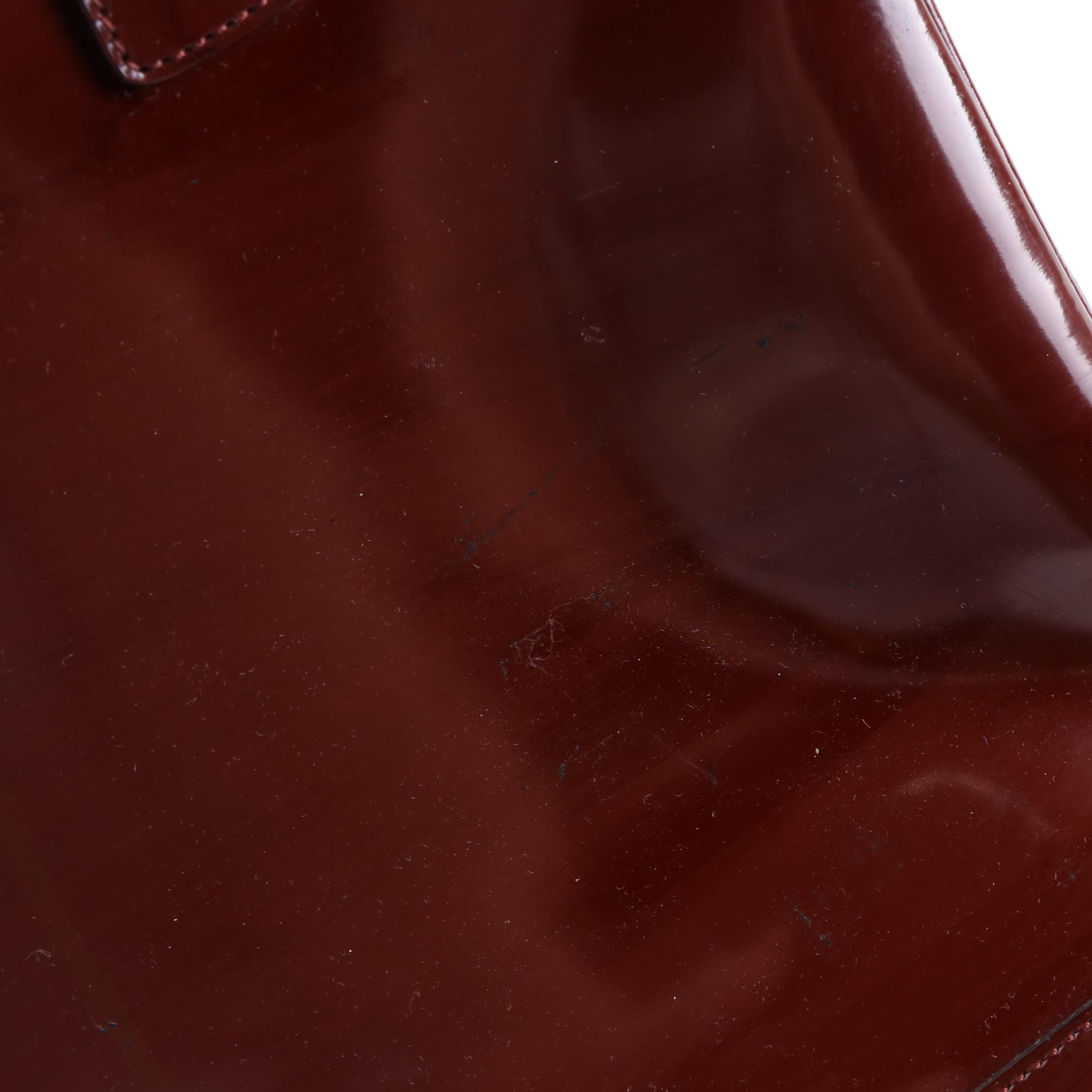 Gucci Bamboo Glazed Leather Dome Top Shoulder Bag