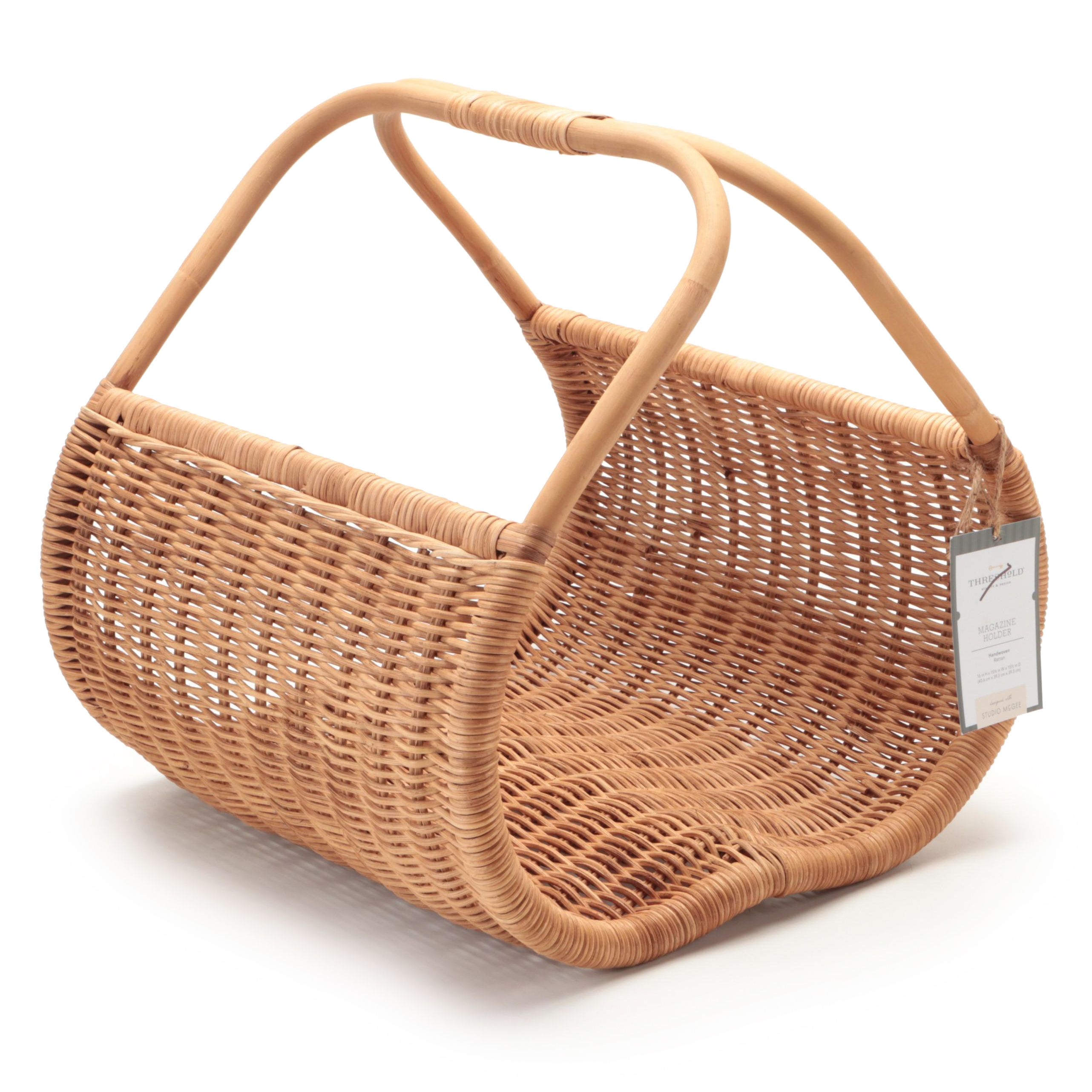 Threshold with Studio McGee Handwoven Rattan Magazine Holder