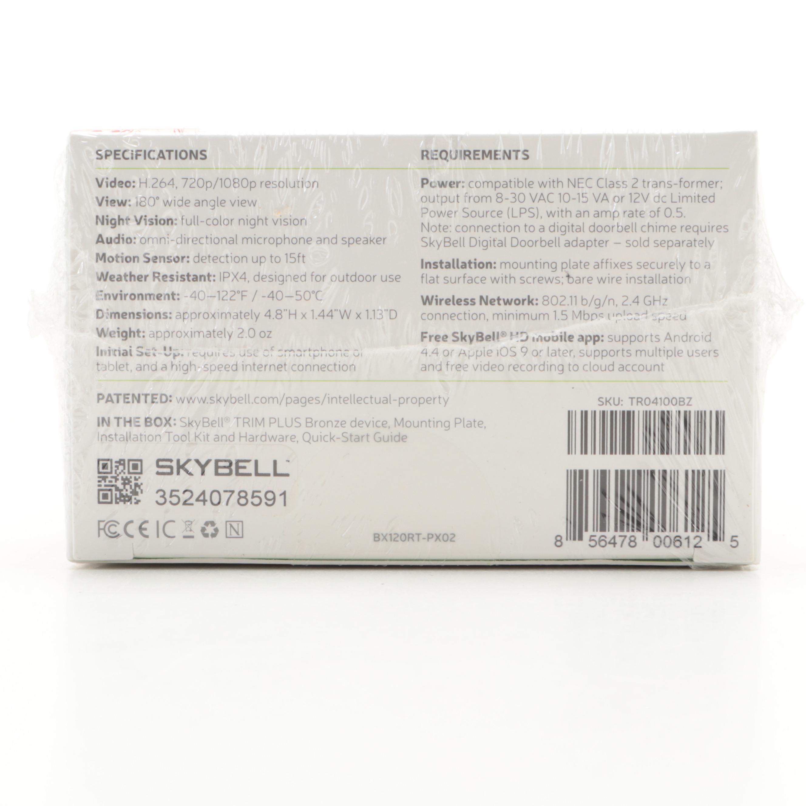 SkyBell Trim Plus Wireless HD Video Doorbell