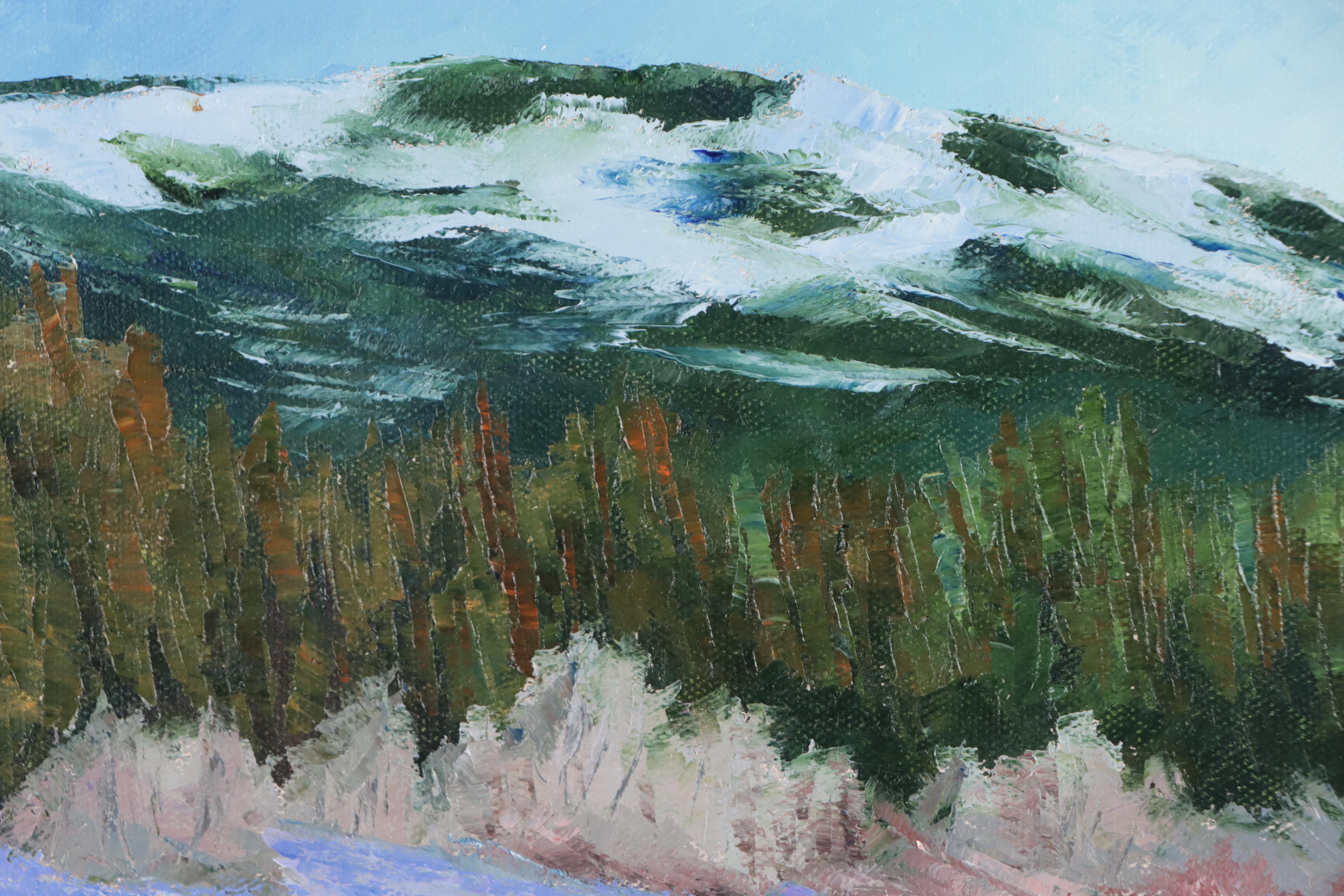 James Baldoumas Landscape Oil Painting "Mountain & Stream," 2023