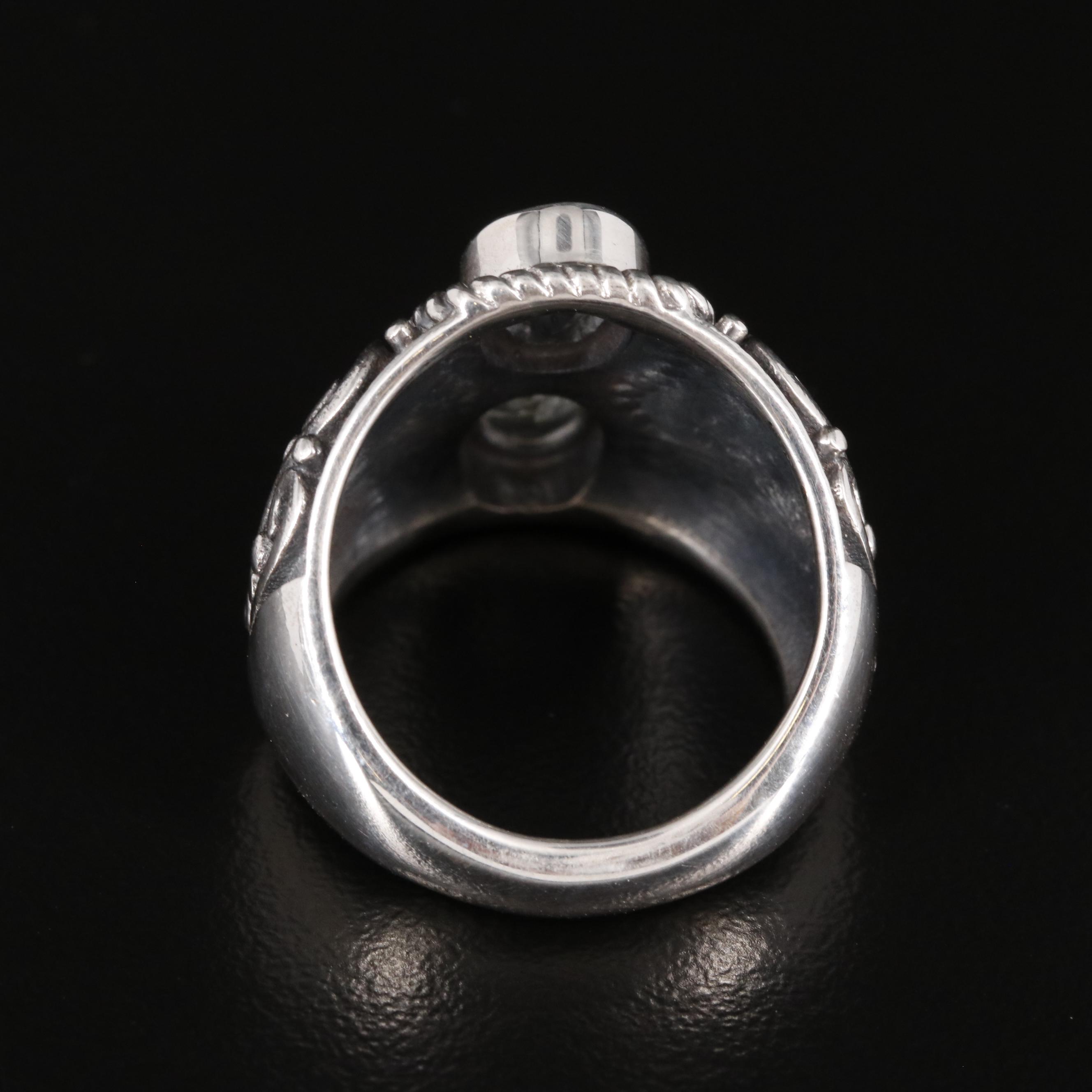 Sterling Aquamarine Ring