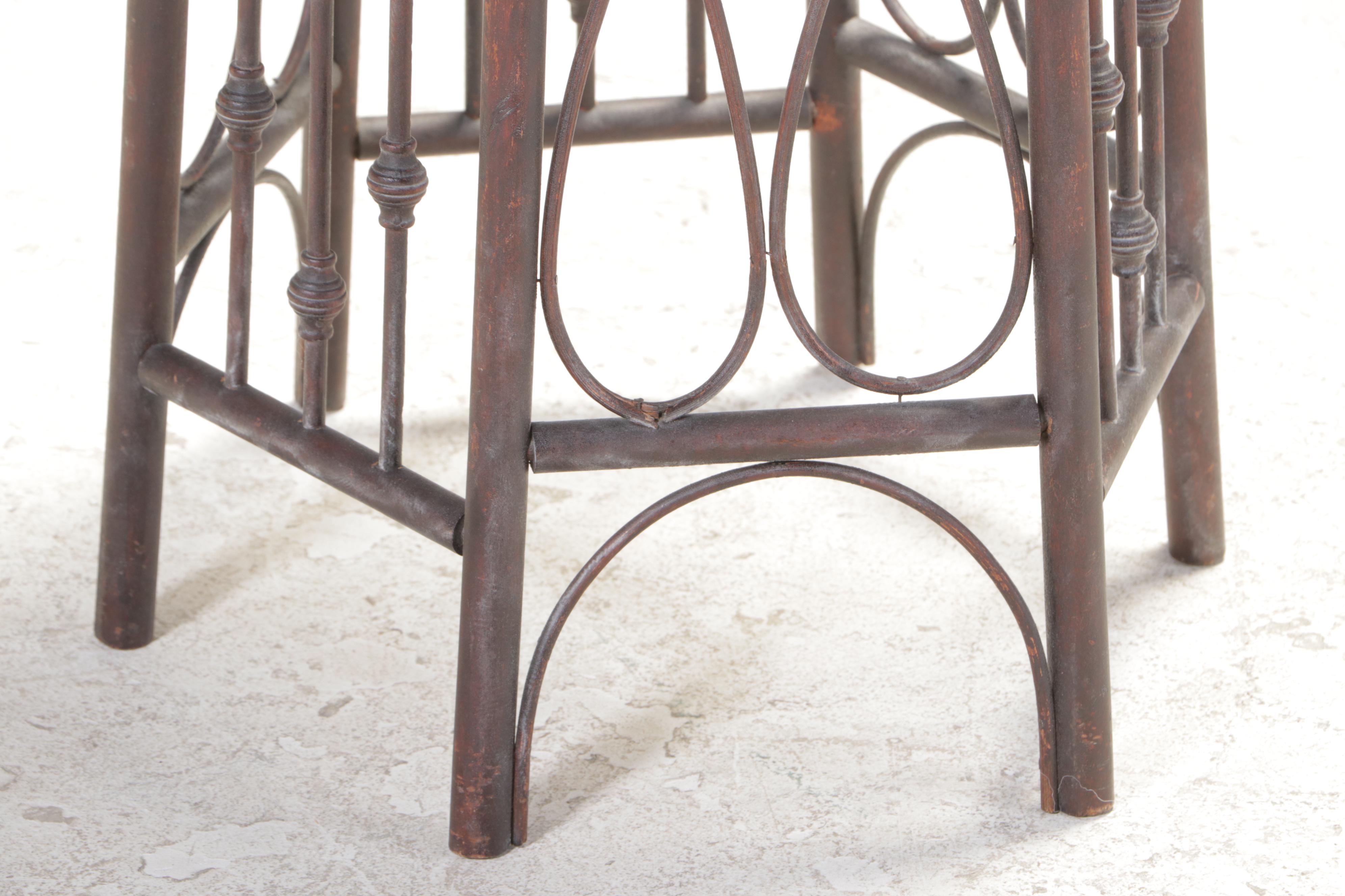 American Aesthetic Movement Wicker and Hardwood Fern Stand