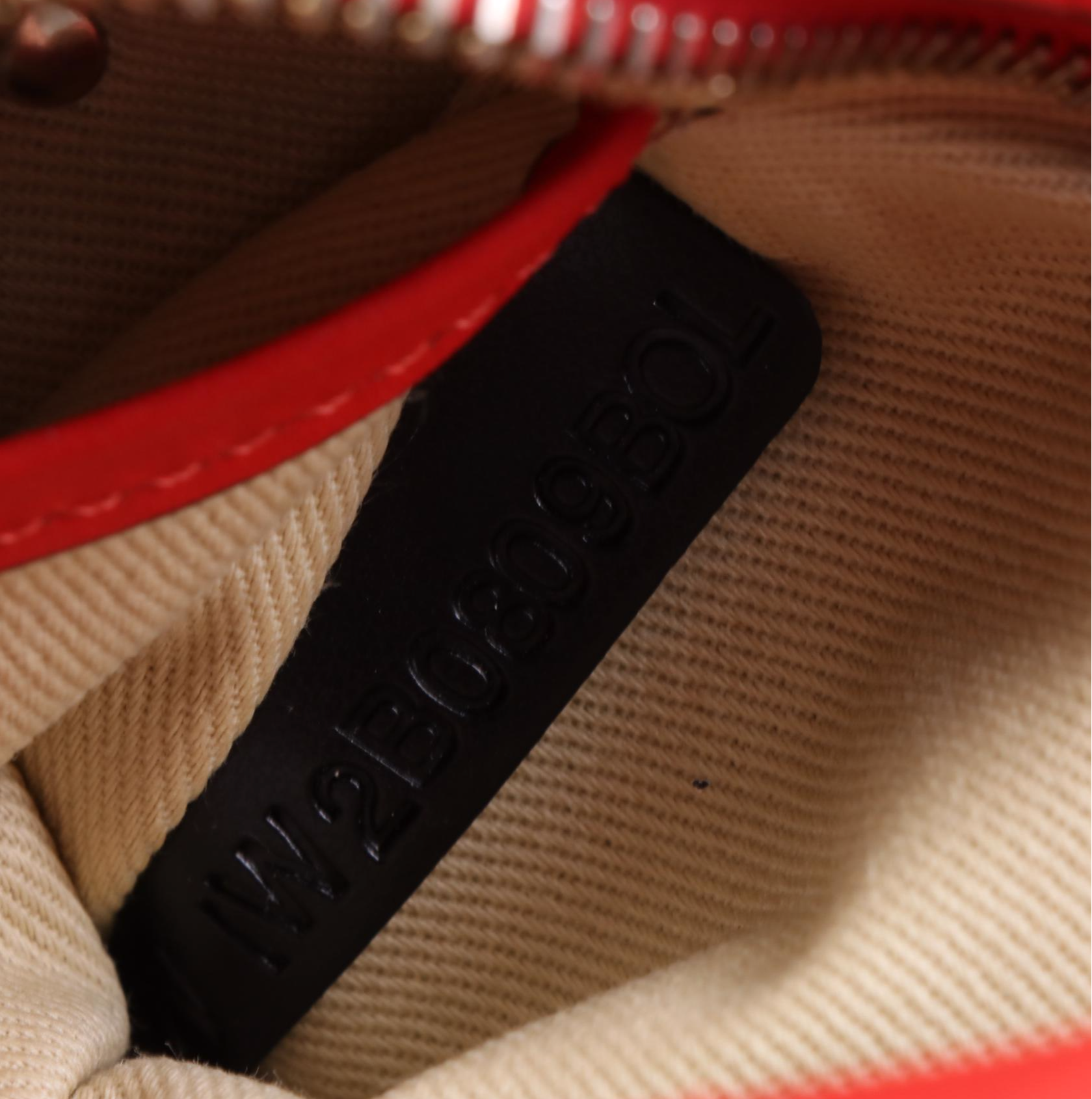 Valentino Rockstud Camera Crossbody Bag in Red Leather