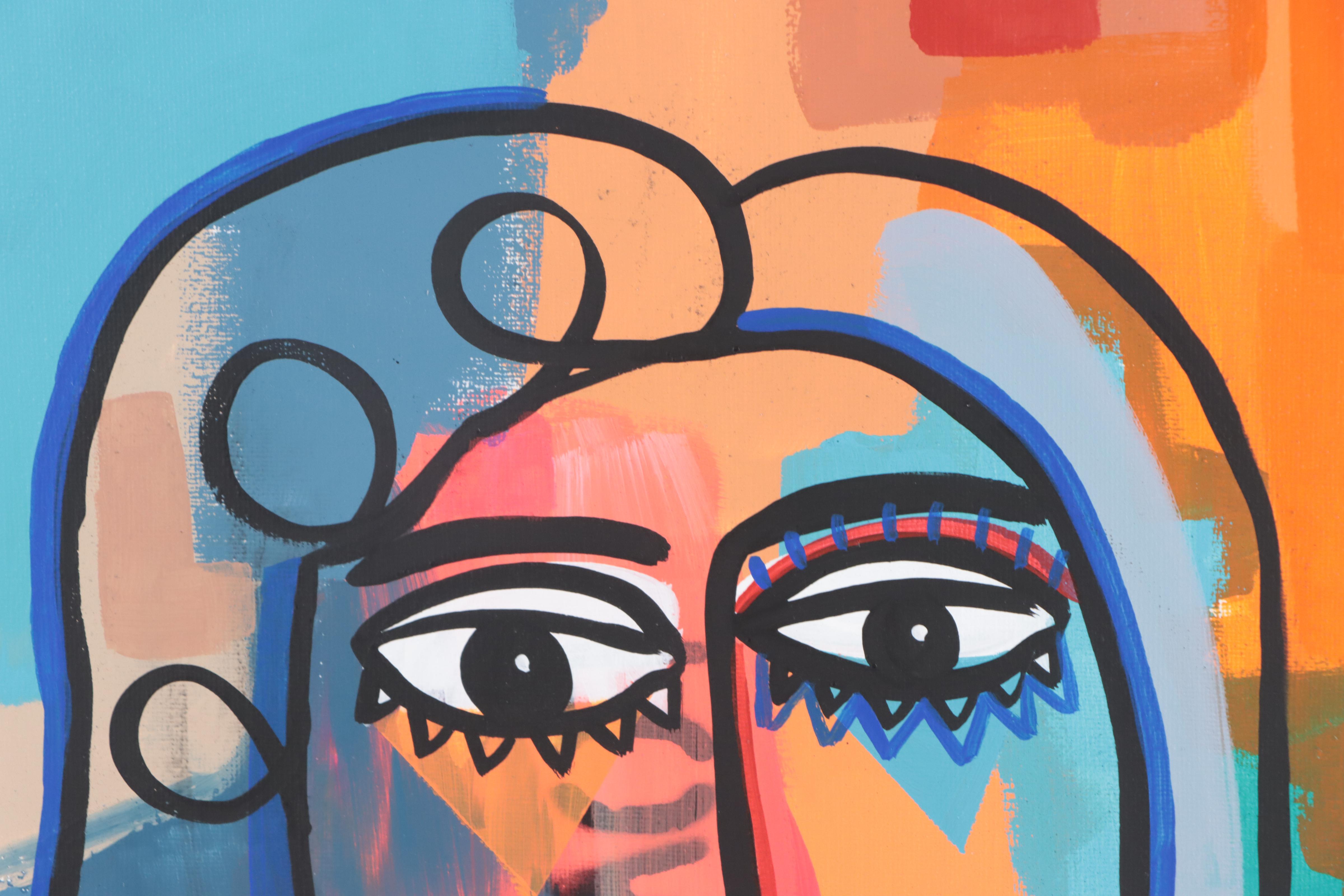 Michel Blázquez Mixed Media Painting "Love 305," 2023