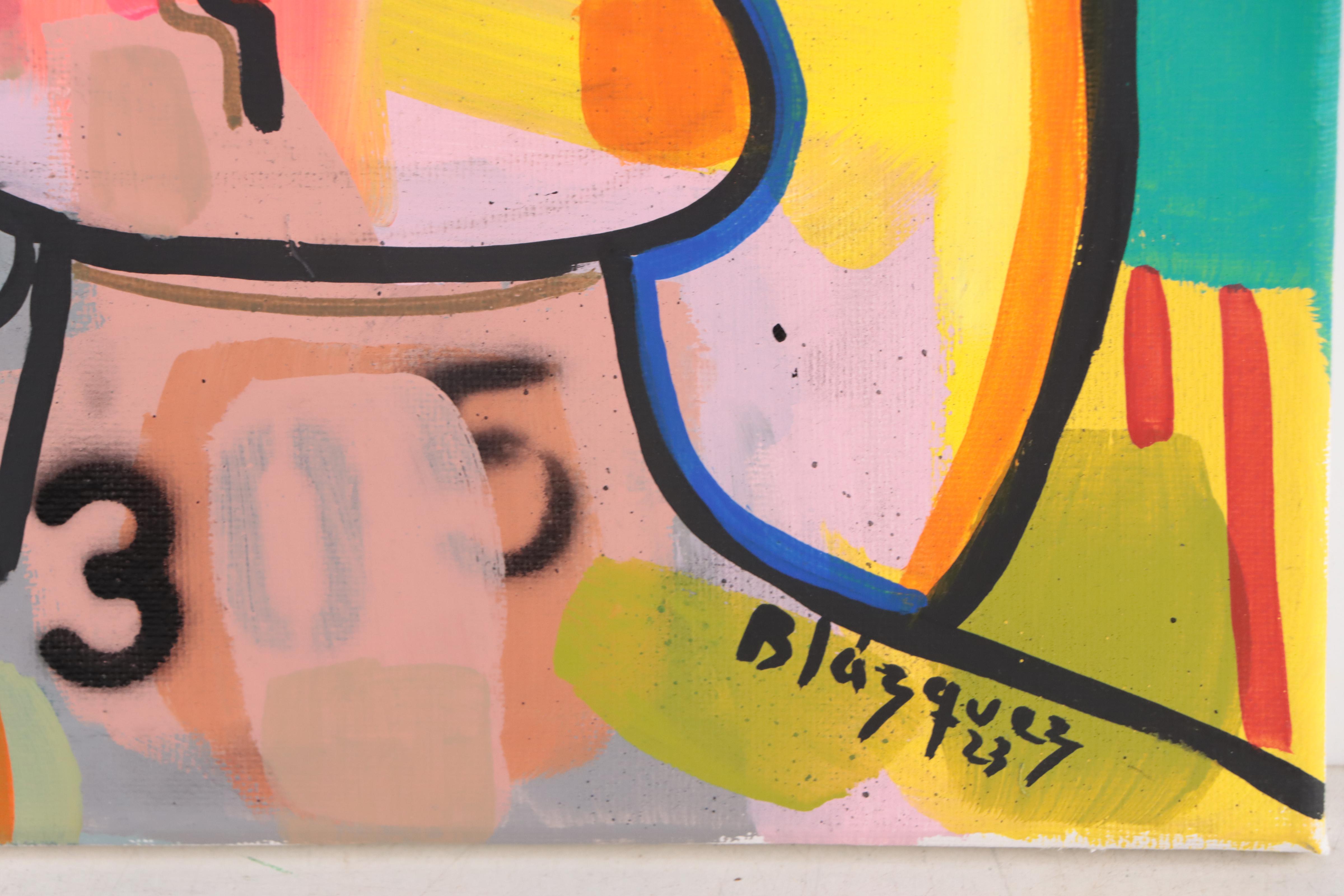 Michel Blázquez Mixed Media Painting "Love 305," 2023