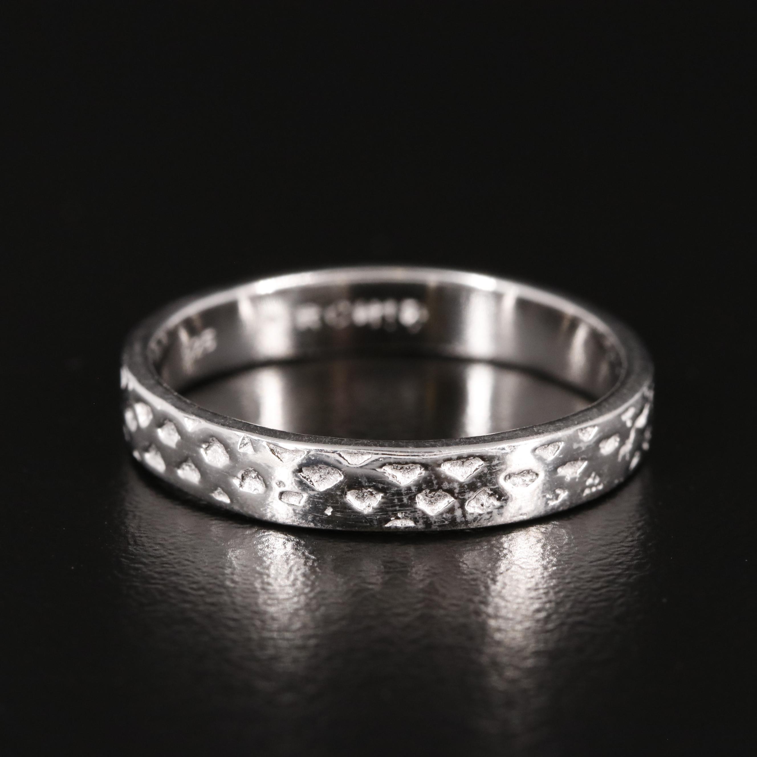 Sterling Textured Band Ring