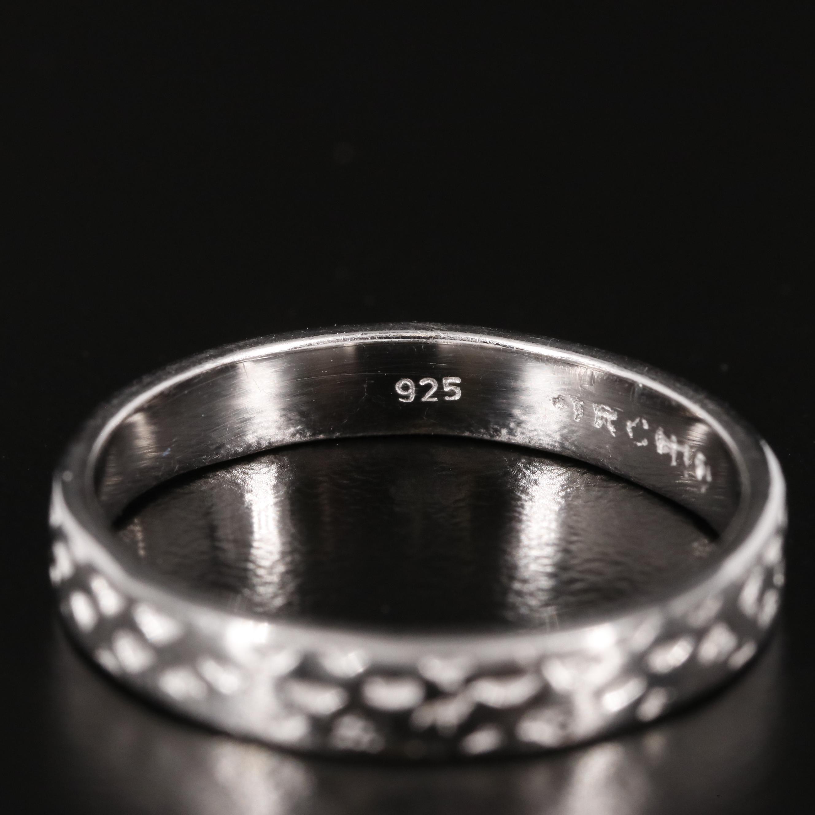Sterling Textured Band Ring