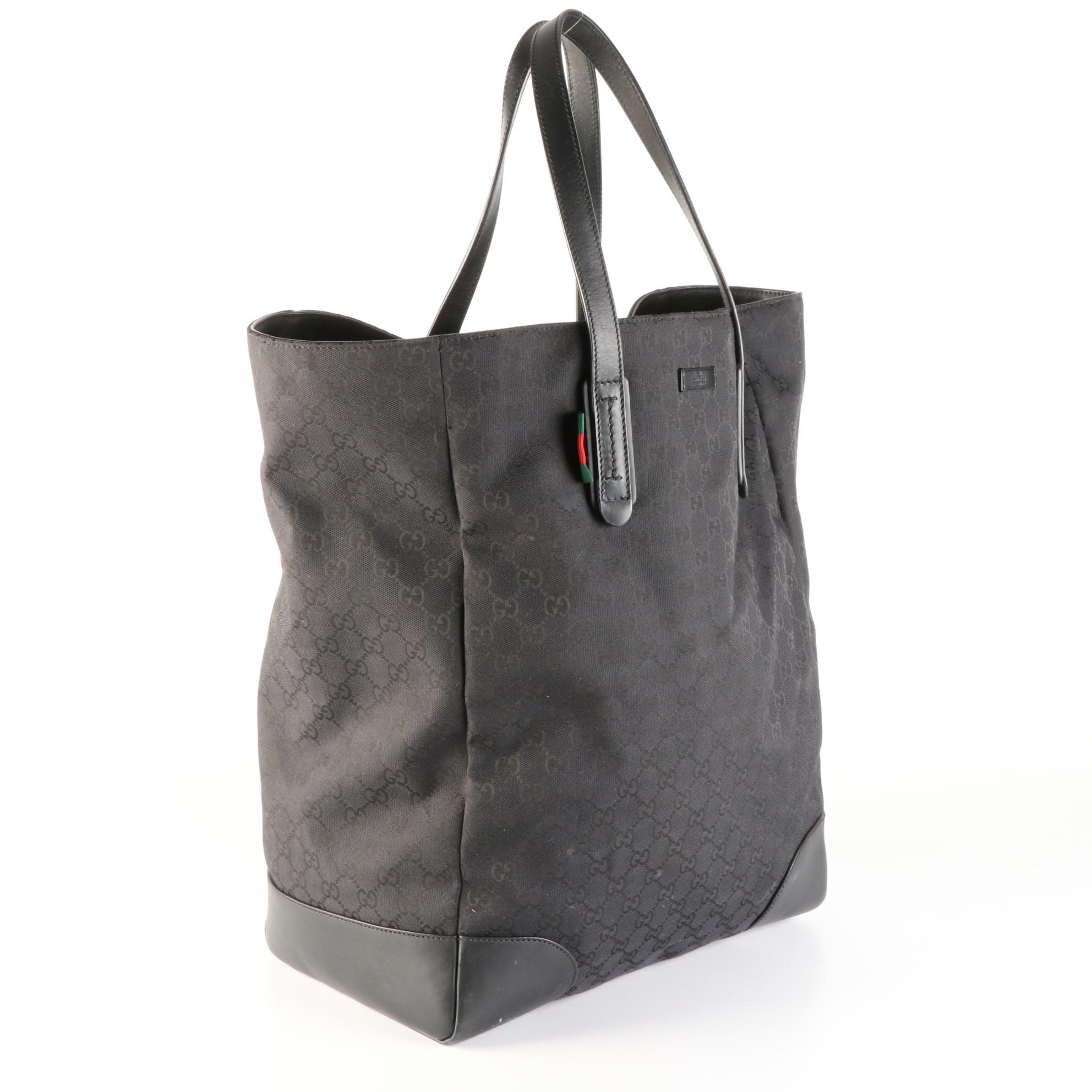 Gucci GG Canvas and Leather Tote