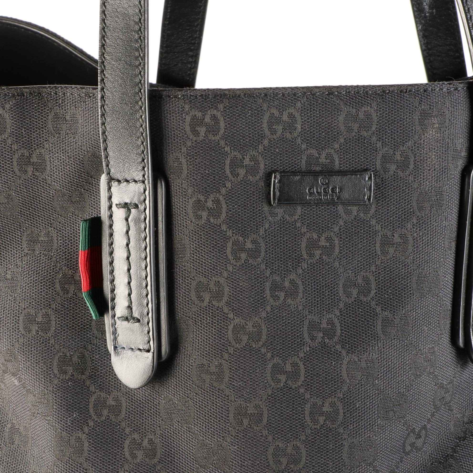 Gucci GG Canvas and Leather Tote