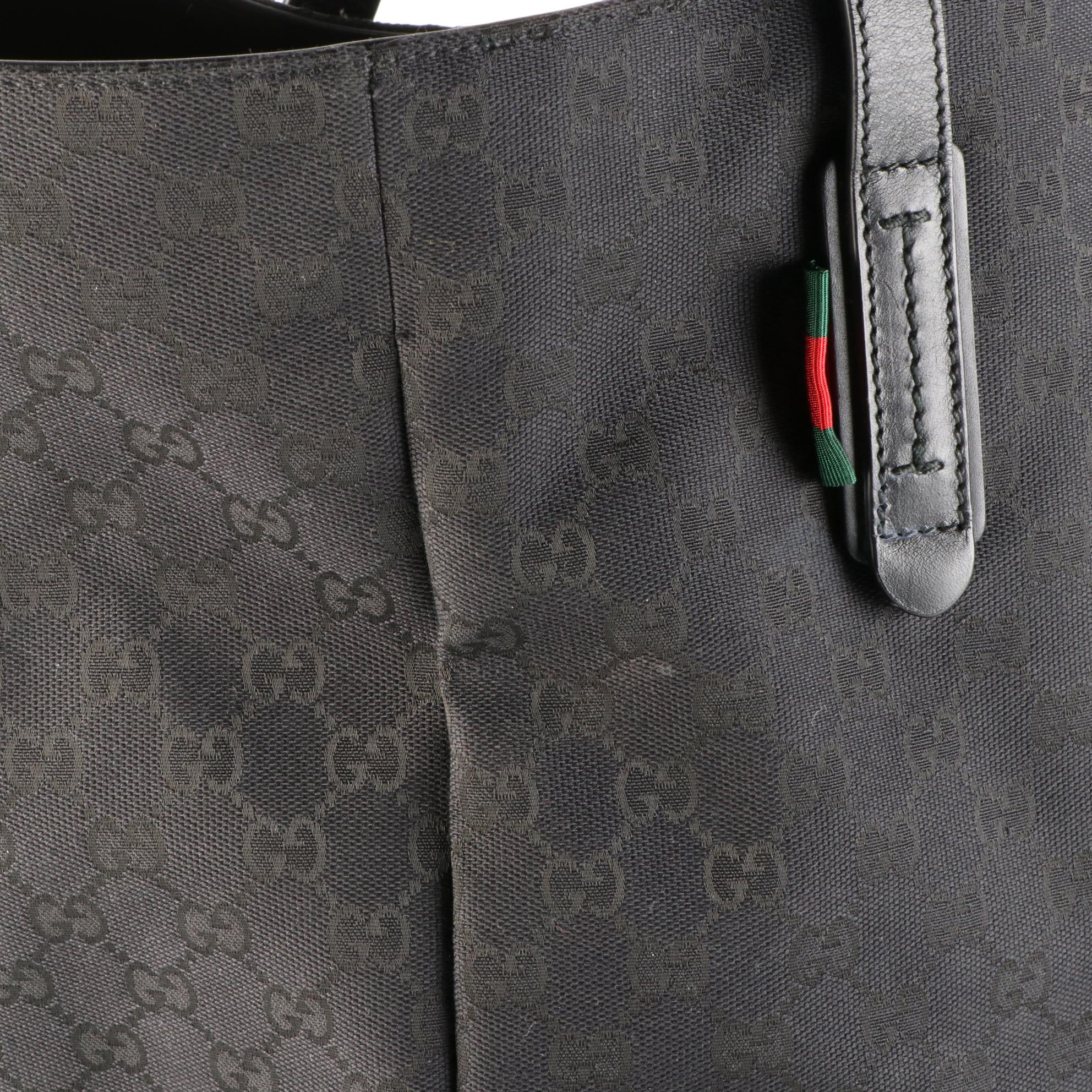 Gucci GG Canvas and Leather Tote