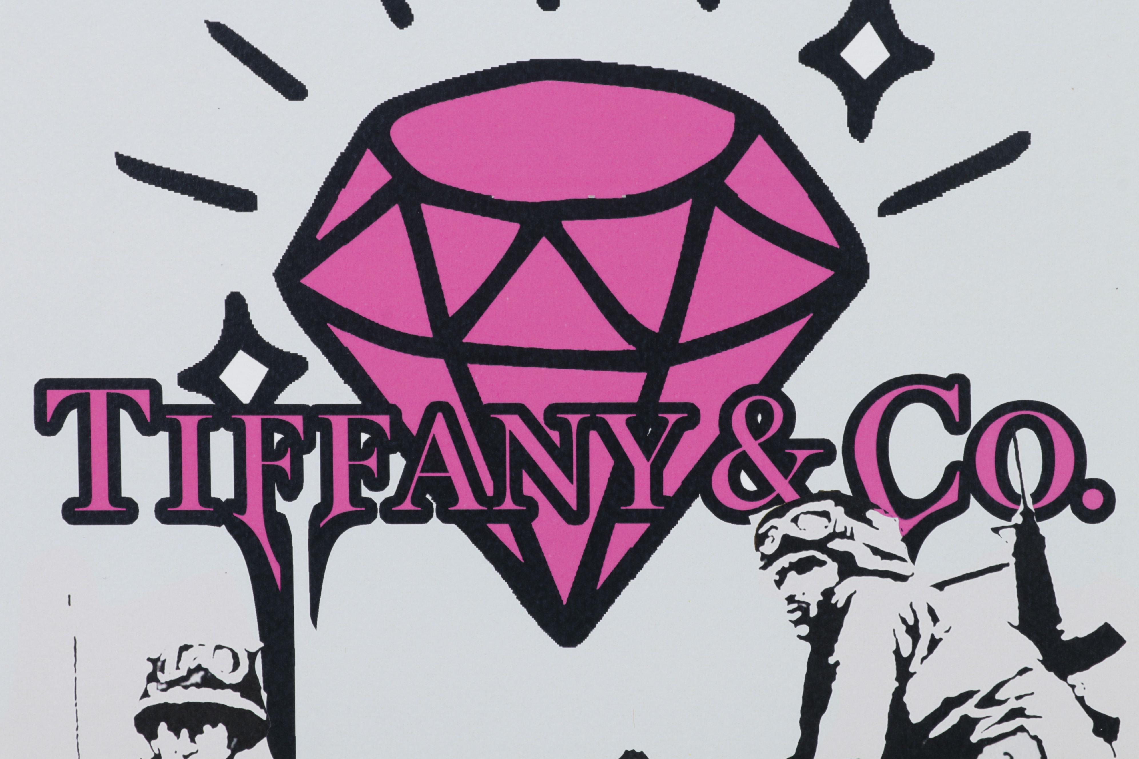 Death NYC Pop Art Graphic Print Homage To Banksy and Tiffany & Co, 2022