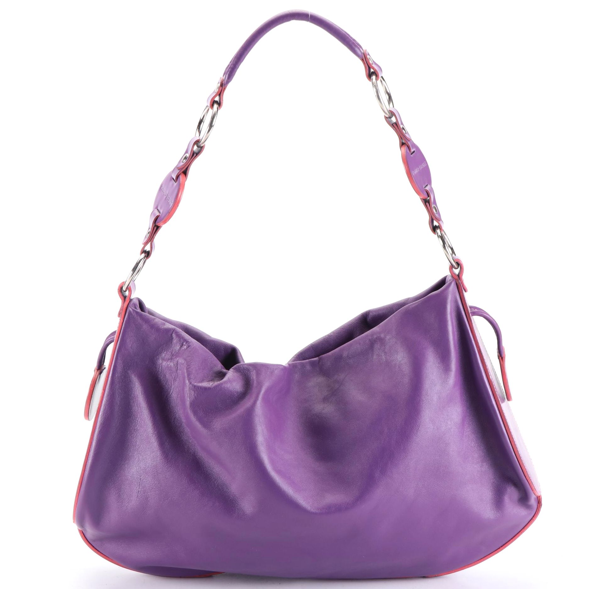 Tanner Krolle Leather Shoulder Bag with Contrast Trim