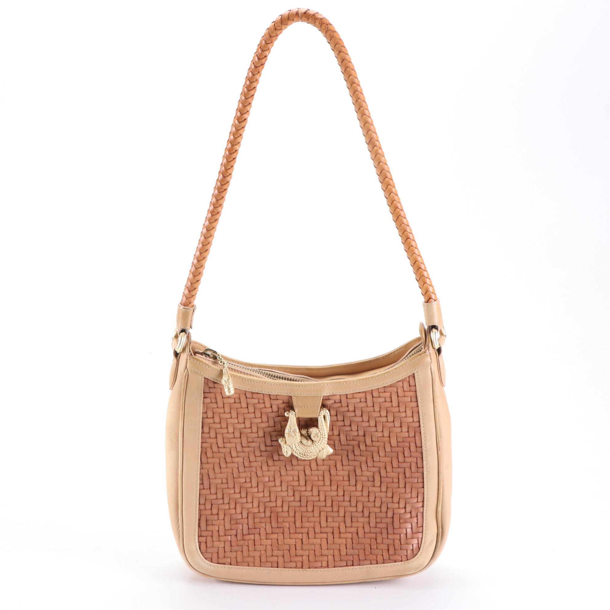 Barry Kieselstein-Cord Shoulder Bag in Woven Leather
