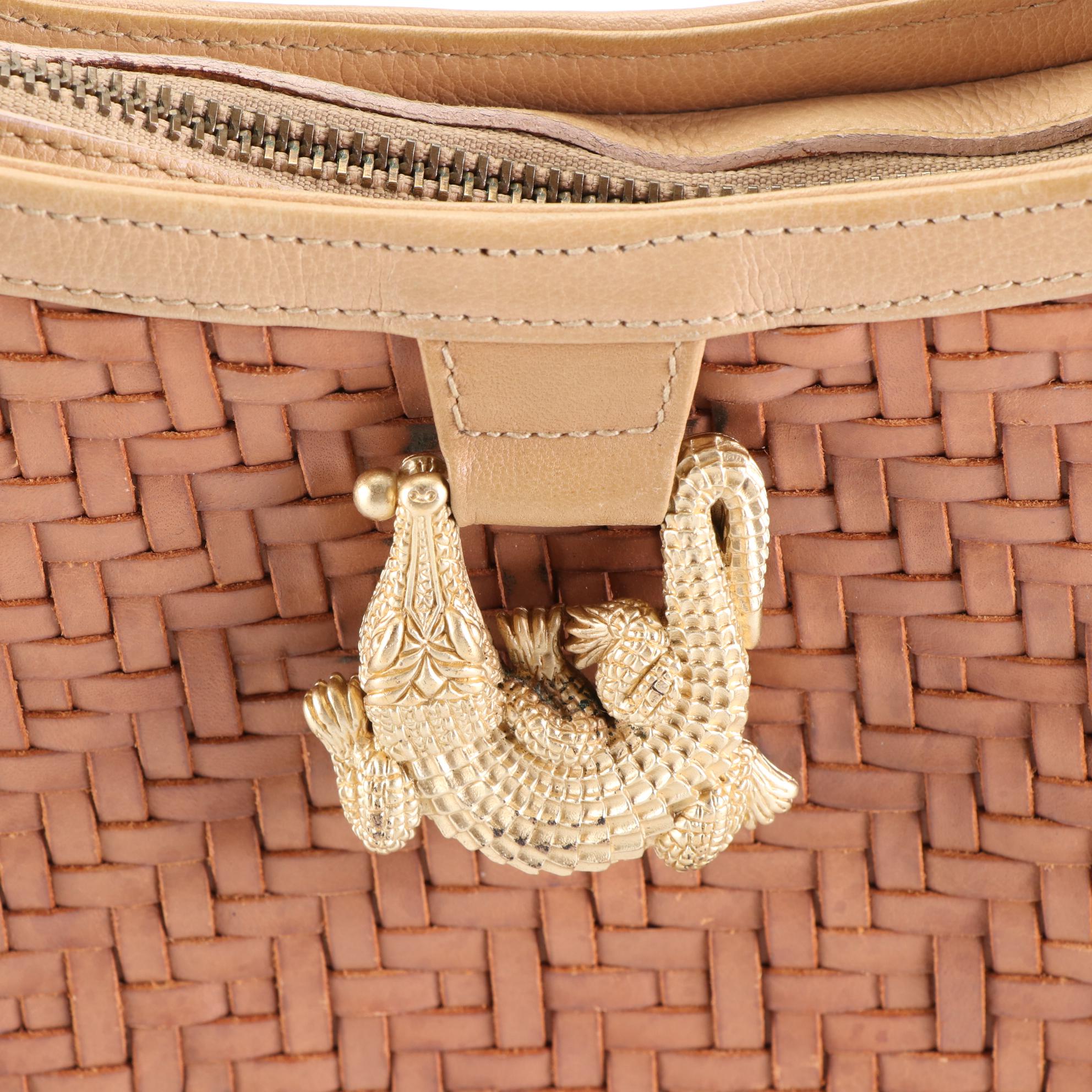 Barry Kieselstein-Cord Shoulder Bag in Woven Leather