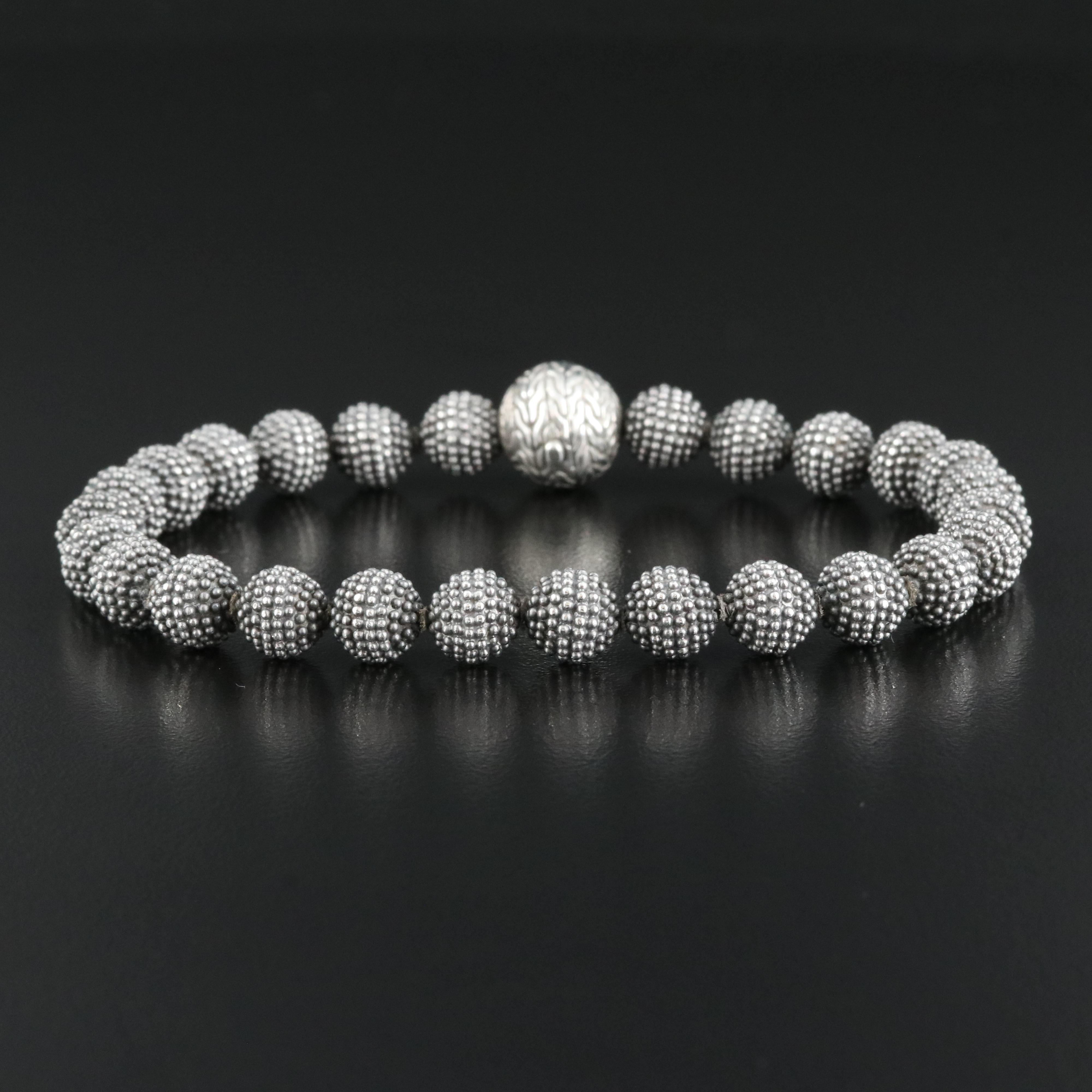 John Hardy Sterling Beaded Bracelet