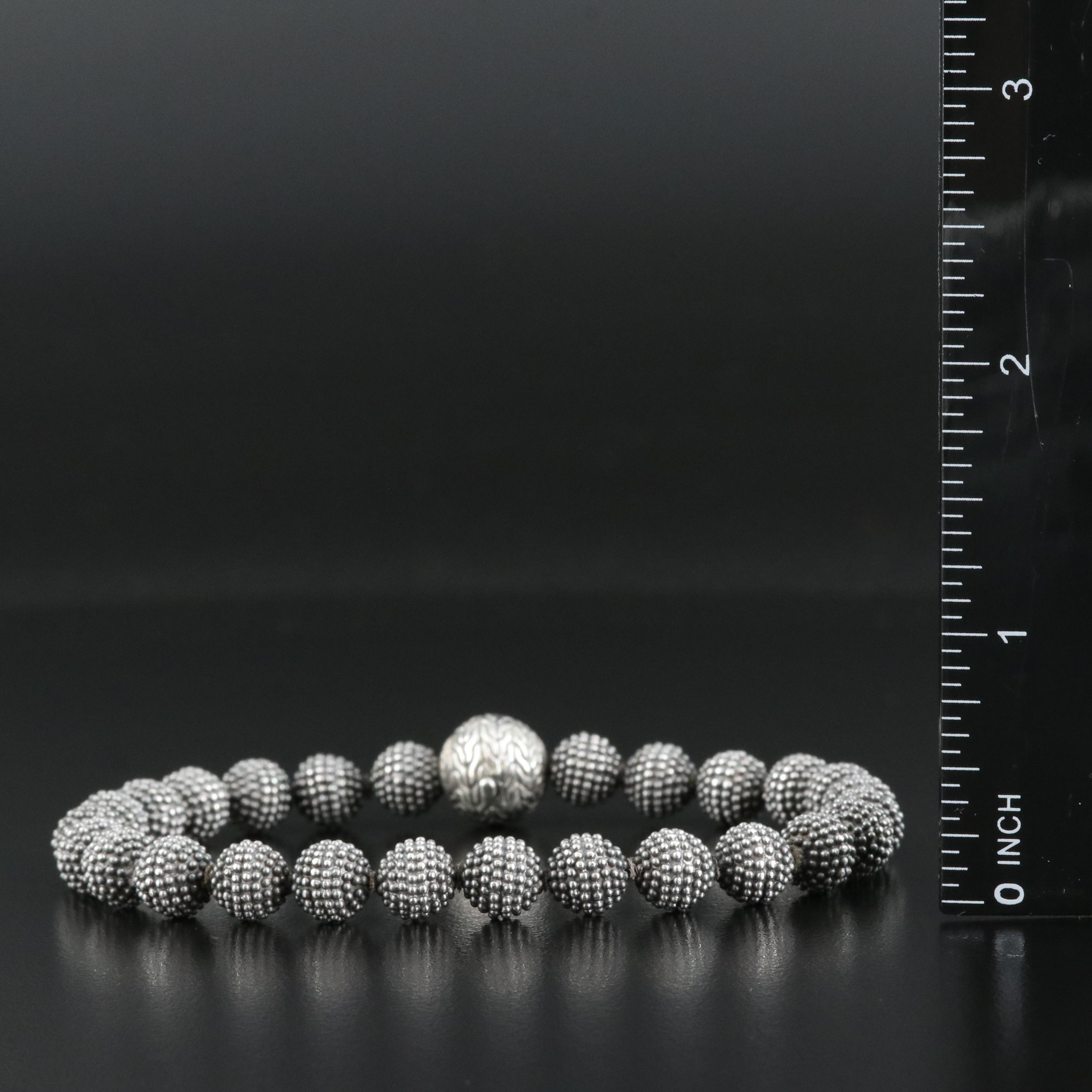 John Hardy Sterling Beaded Bracelet