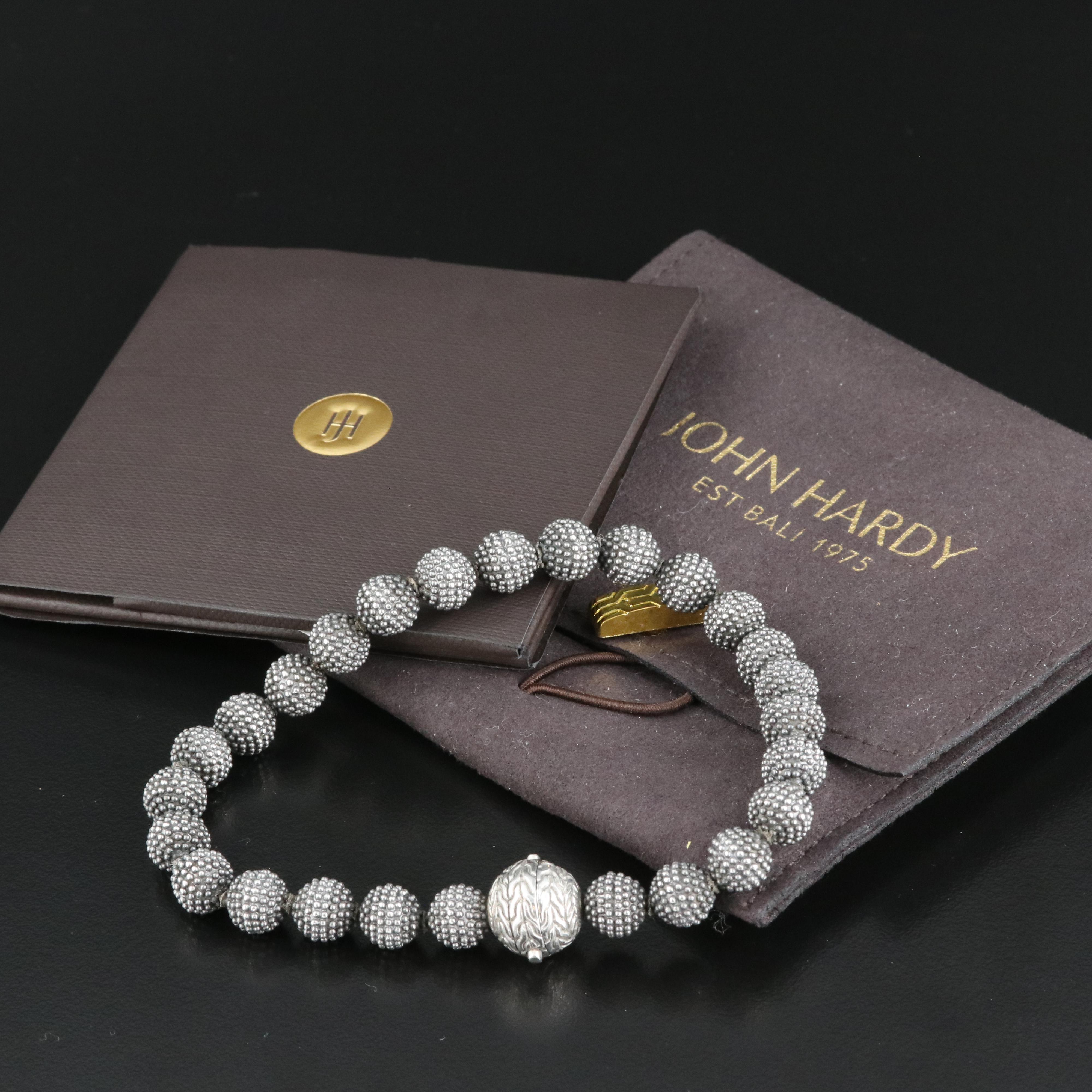 John Hardy Sterling Beaded Bracelet