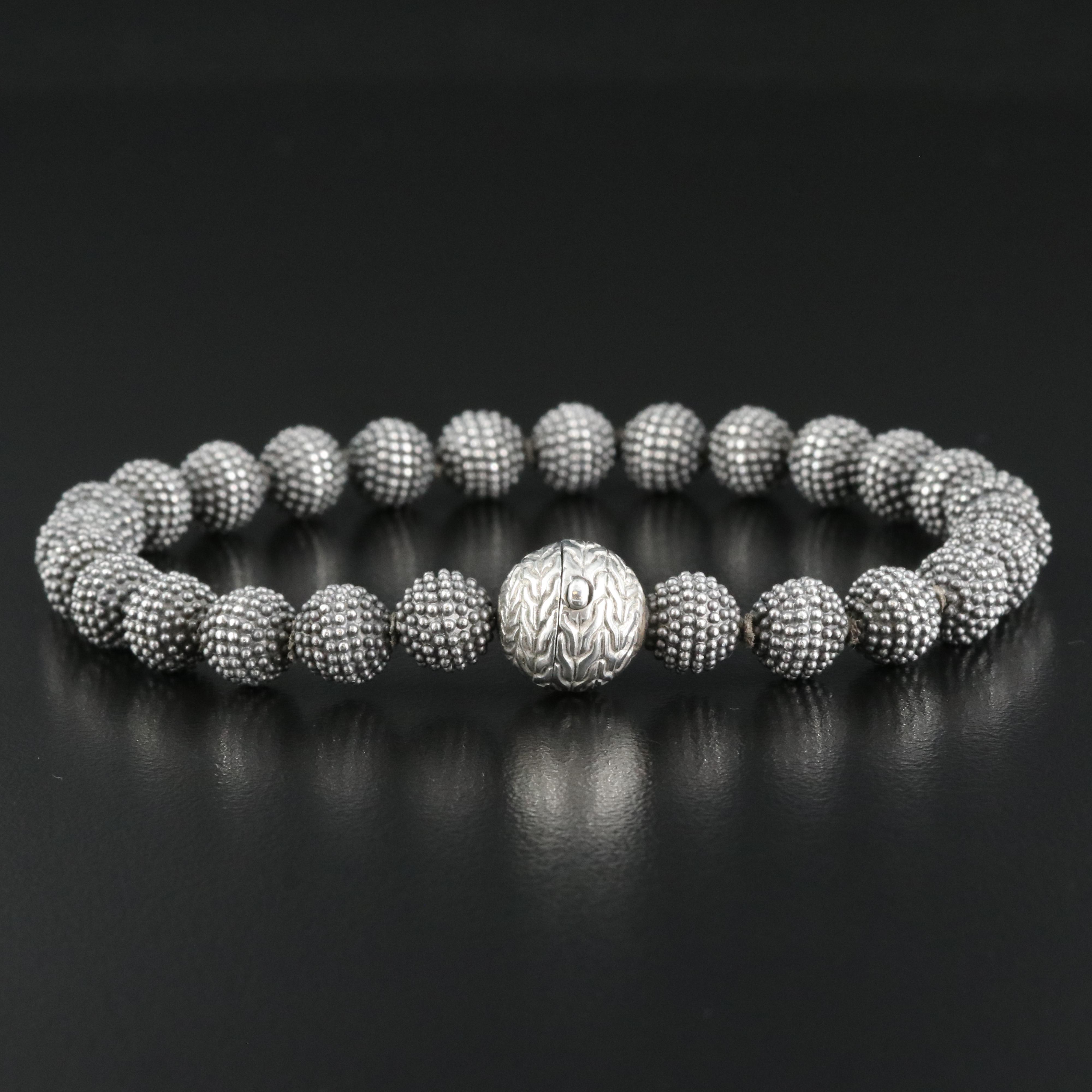 John Hardy Sterling Beaded Bracelet