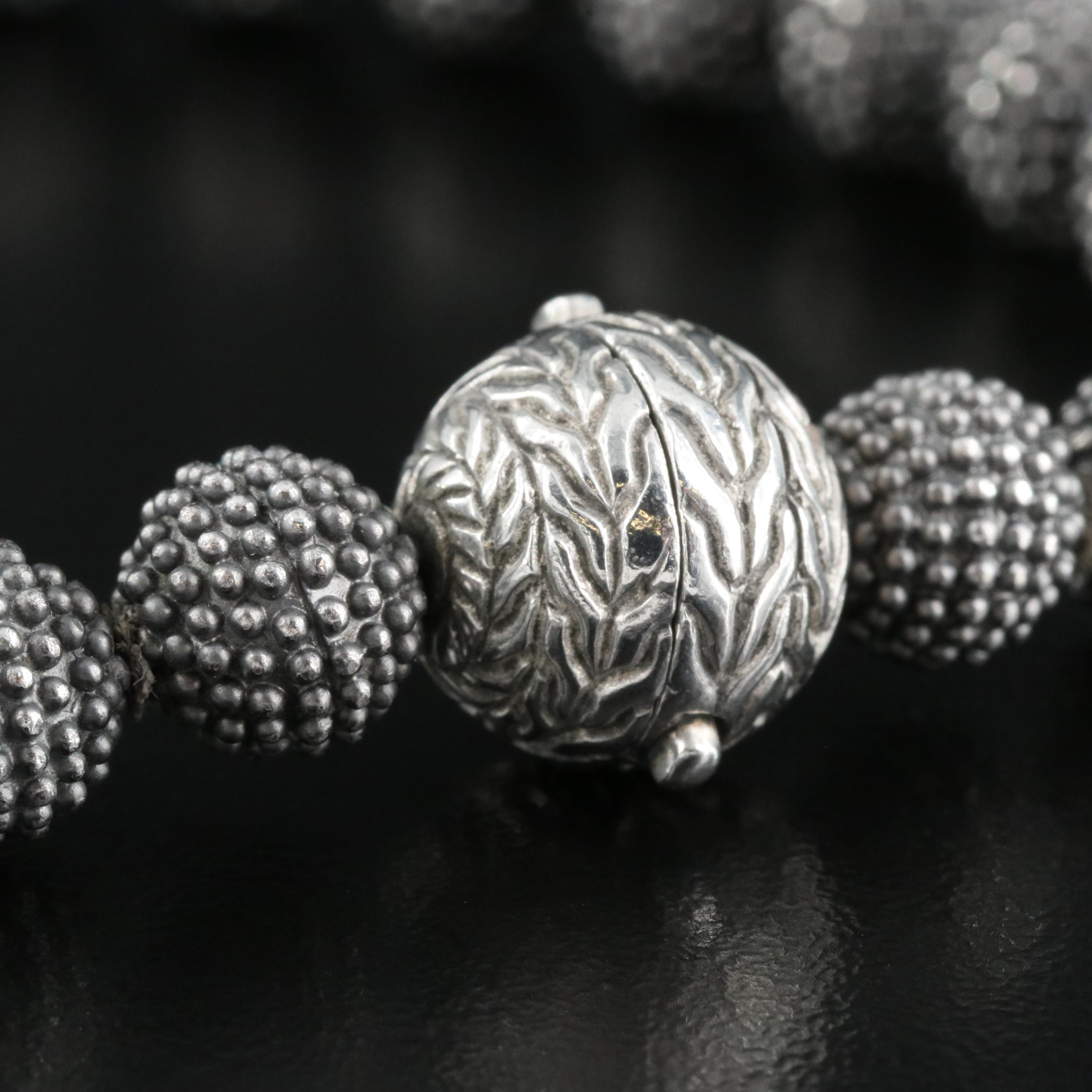 John Hardy Sterling Beaded Bracelet