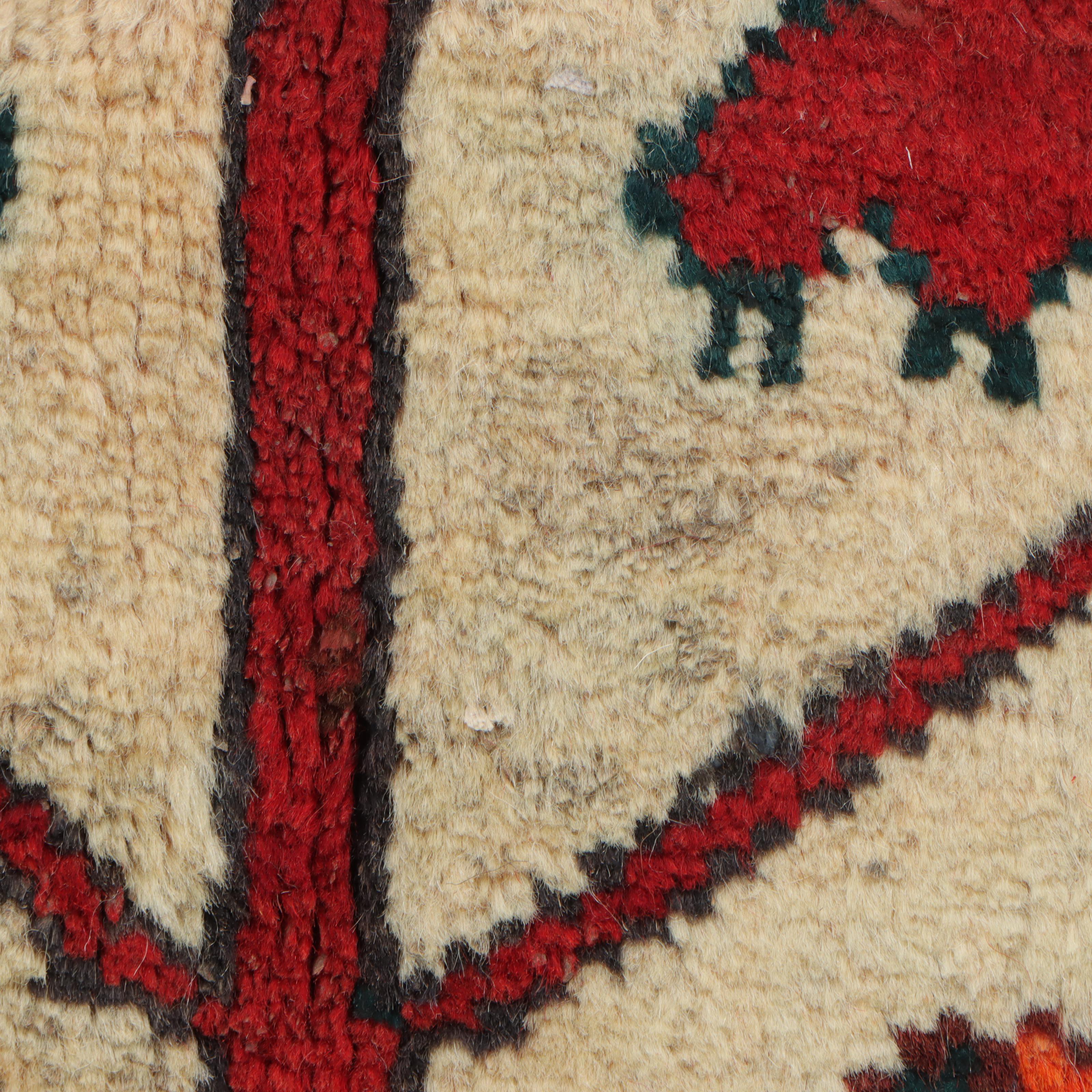 5' x 9'7 Hand-Knotted Persian Kurdish Area Rug