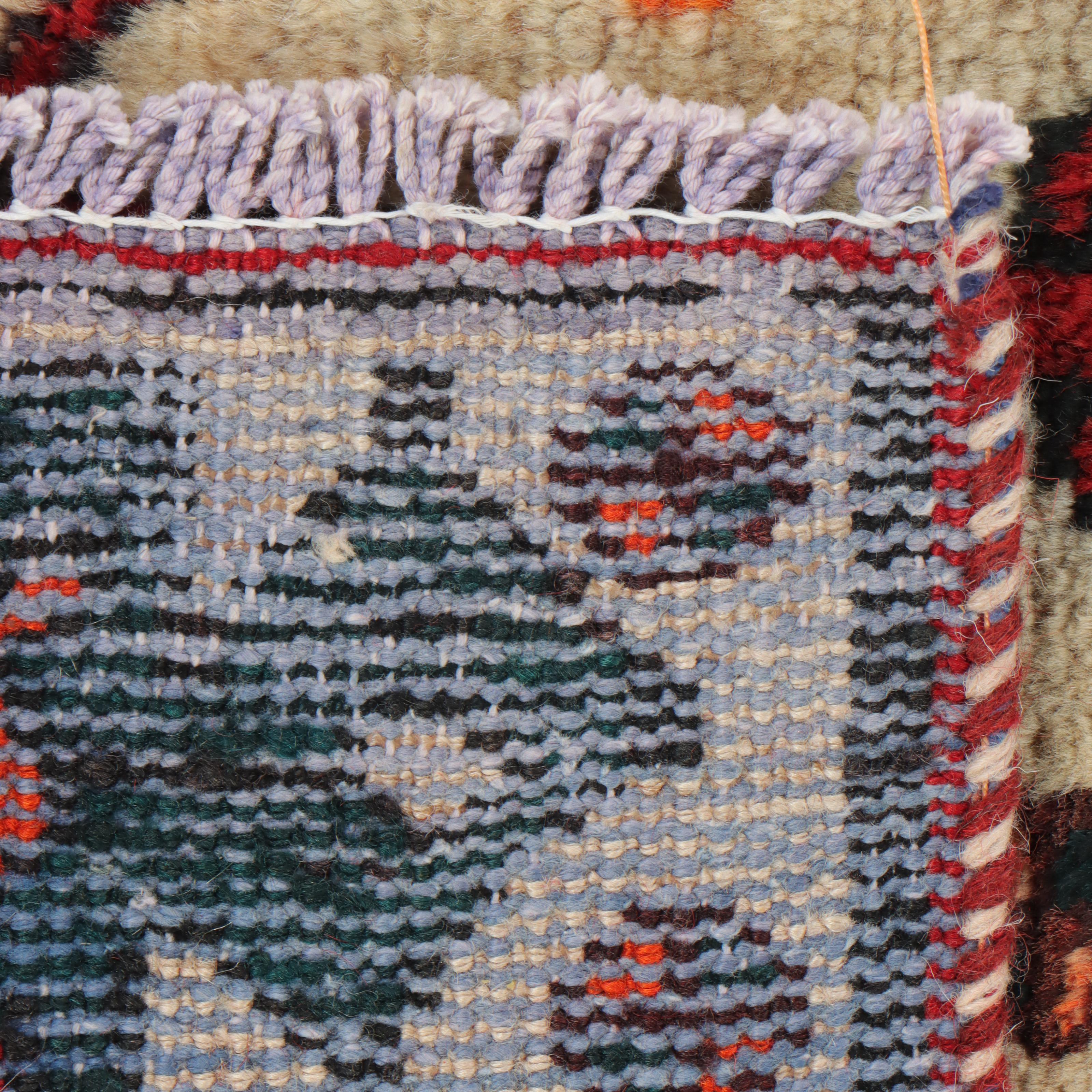 5' x 9'7 Hand-Knotted Persian Kurdish Area Rug